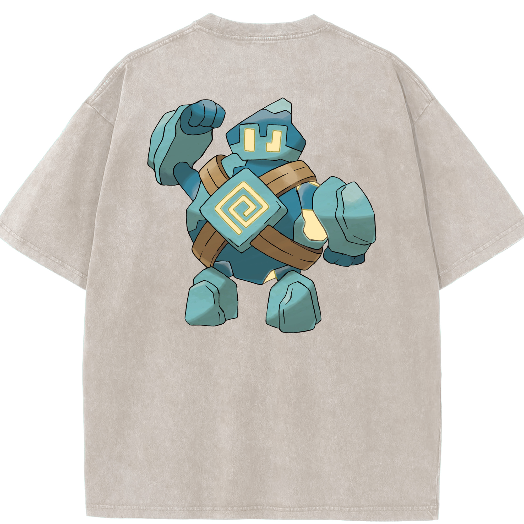（画像用） ポケットモンスター Pokémon 綿100% ヴィンテージ風 半袖Tシャツ（背面プリント）