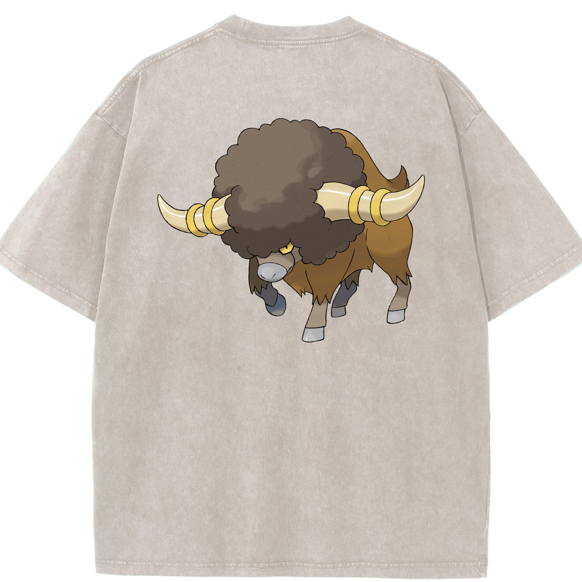 （画像用） ポケットモンスター Pokémon 綿100% ヴィンテージ風 半袖Tシャツ（背面プリント）