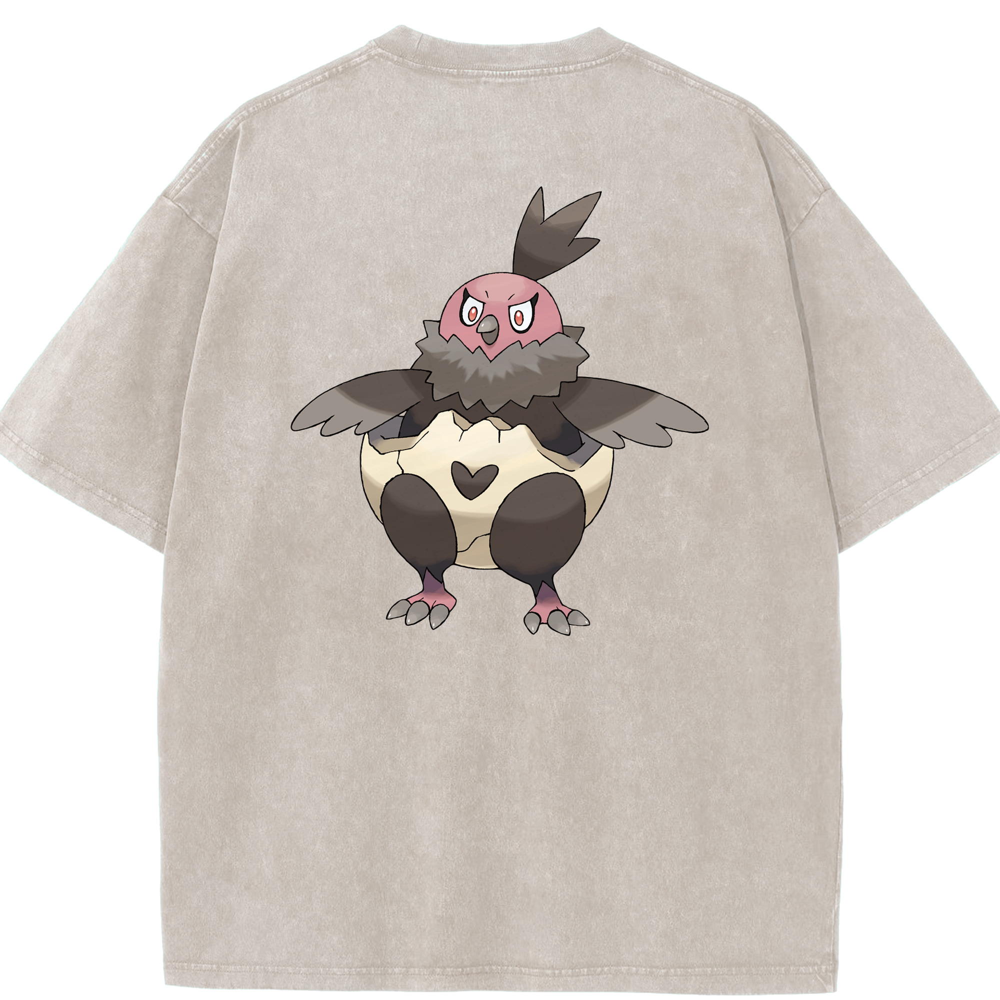 （画像用） ポケットモンスター Pokémon 綿100% ヴィンテージ風 半袖Tシャツ（背面プリント）