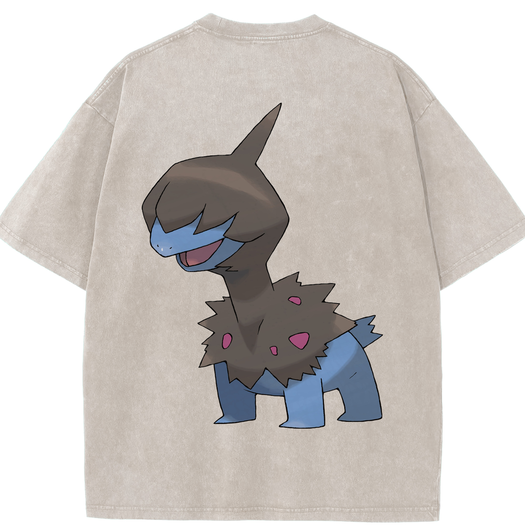（画像用） ポケットモンスター Pokémon 綿100% ヴィンテージ風 半袖Tシャツ（背面プリント）