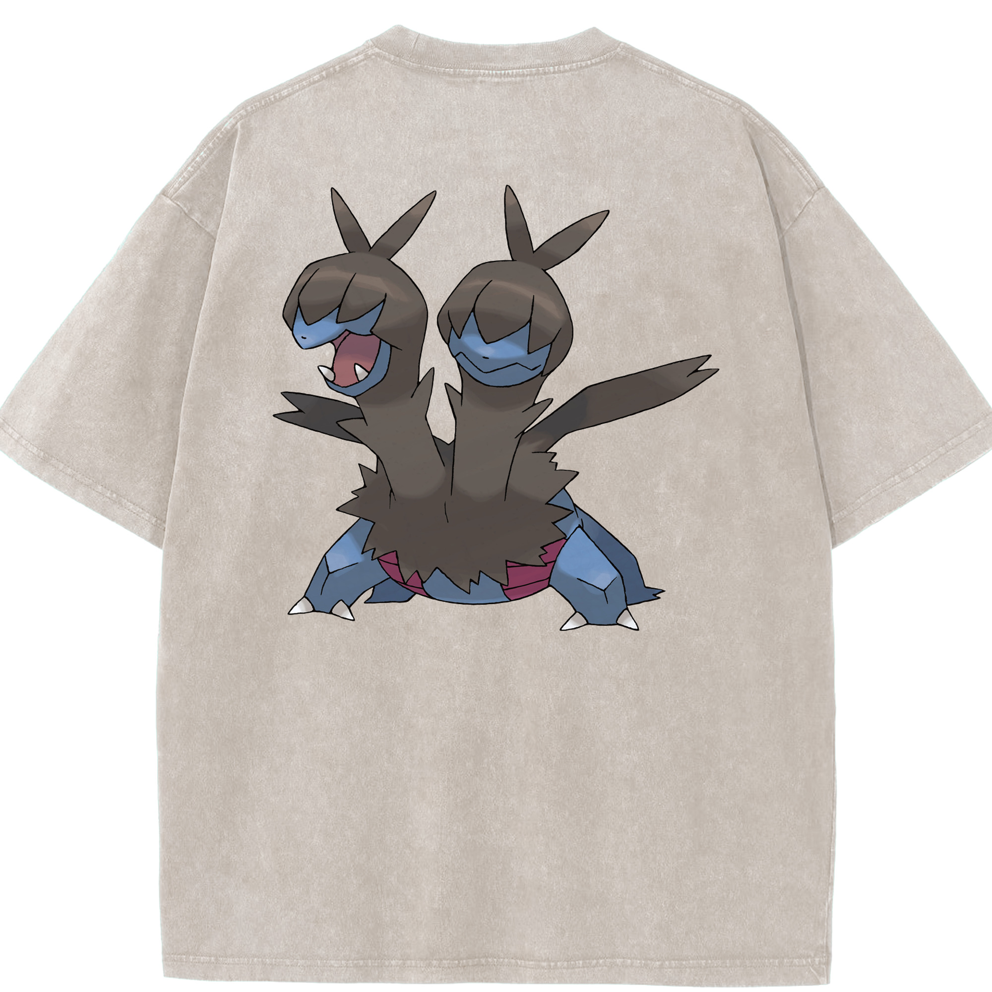 （画像用） ポケットモンスター Pokémon 綿100% ヴィンテージ風 半袖Tシャツ（背面プリント）