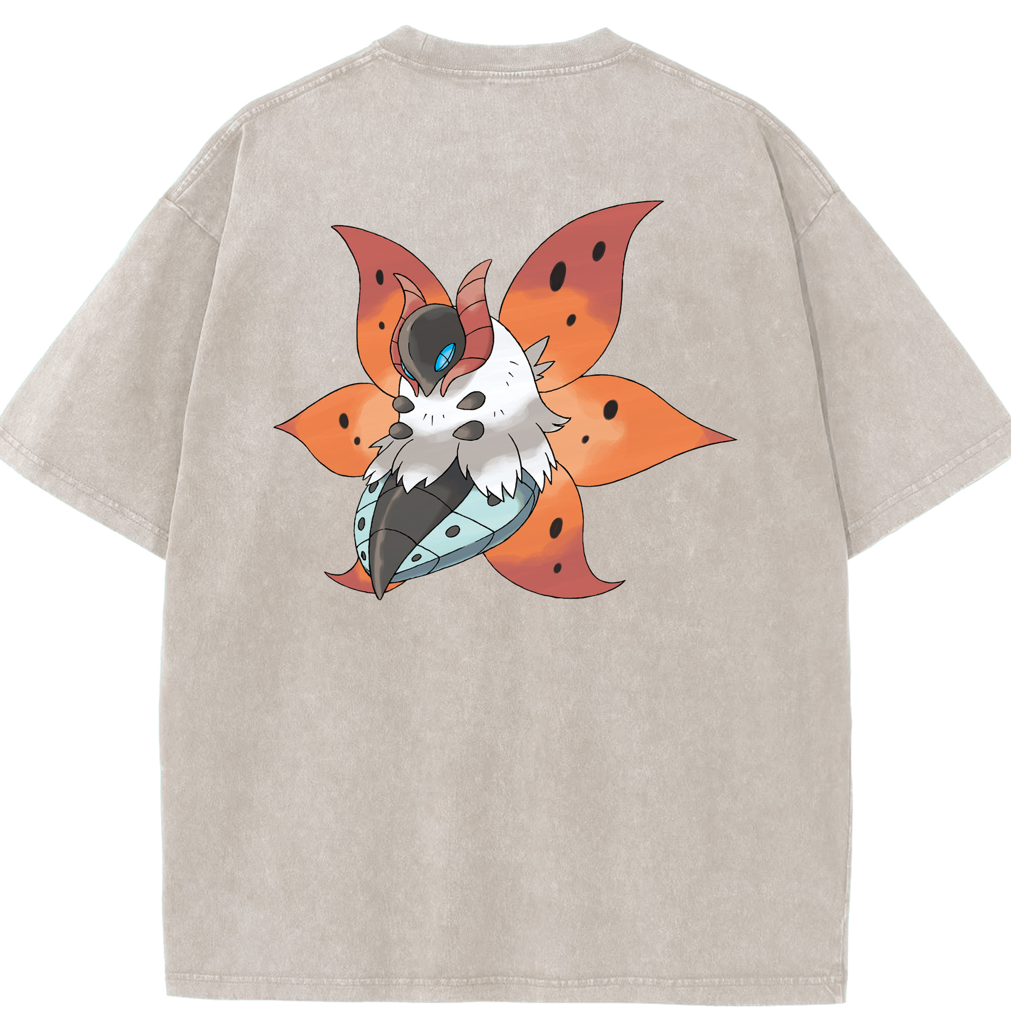 （画像用） ポケットモンスター Pokémon 綿100% ヴィンテージ風 半袖Tシャツ（背面プリント）