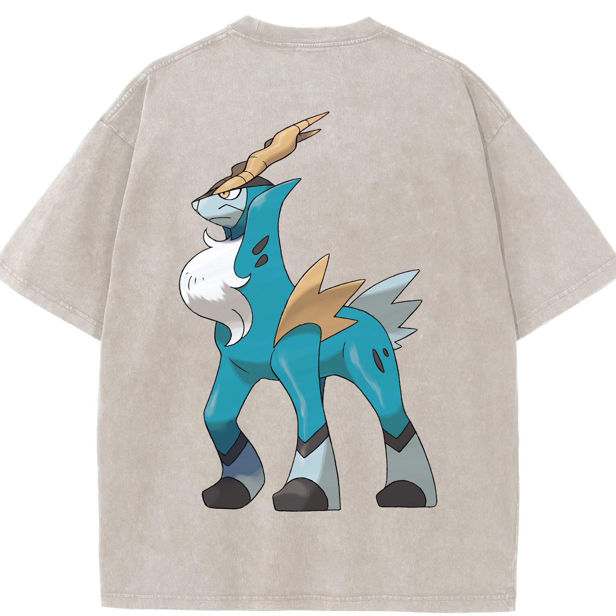 （画像用） ポケットモンスター Pokémon 綿100% ヴィンテージ風 半袖Tシャツ（背面プリント）