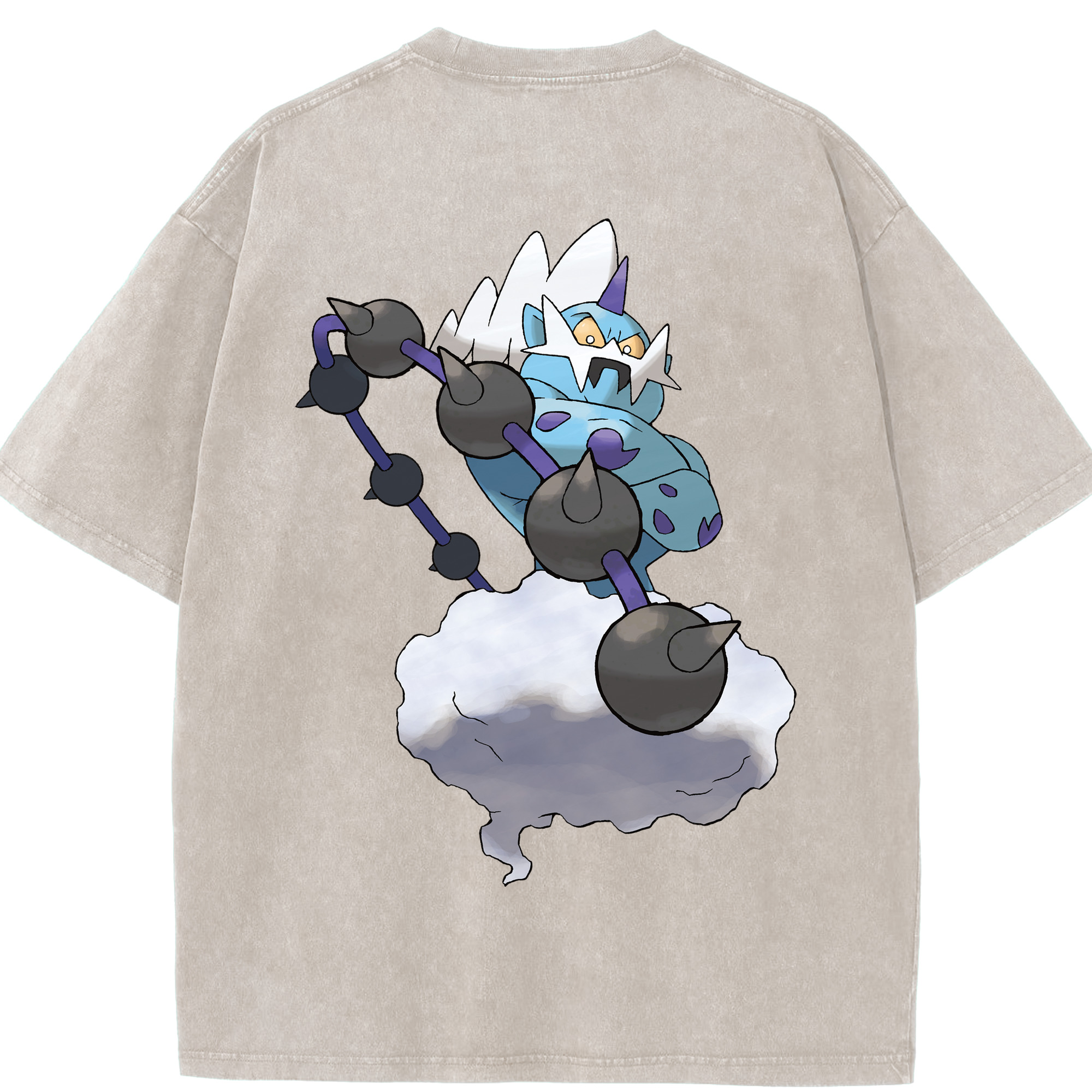 （画像用） ポケットモンスター Pokémon 綿100% ヴィンテージ風 半袖Tシャツ（背面プリント）