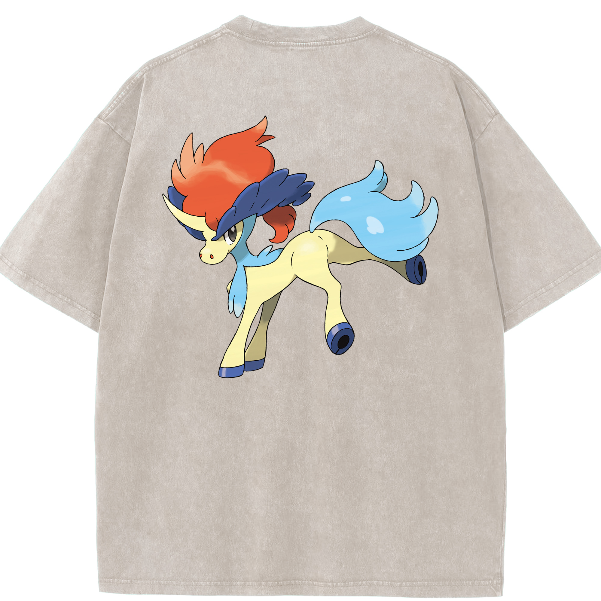 （画像用） ポケットモンスター Pokémon 綿100% ヴィンテージ風 半袖Tシャツ（背面プリント）