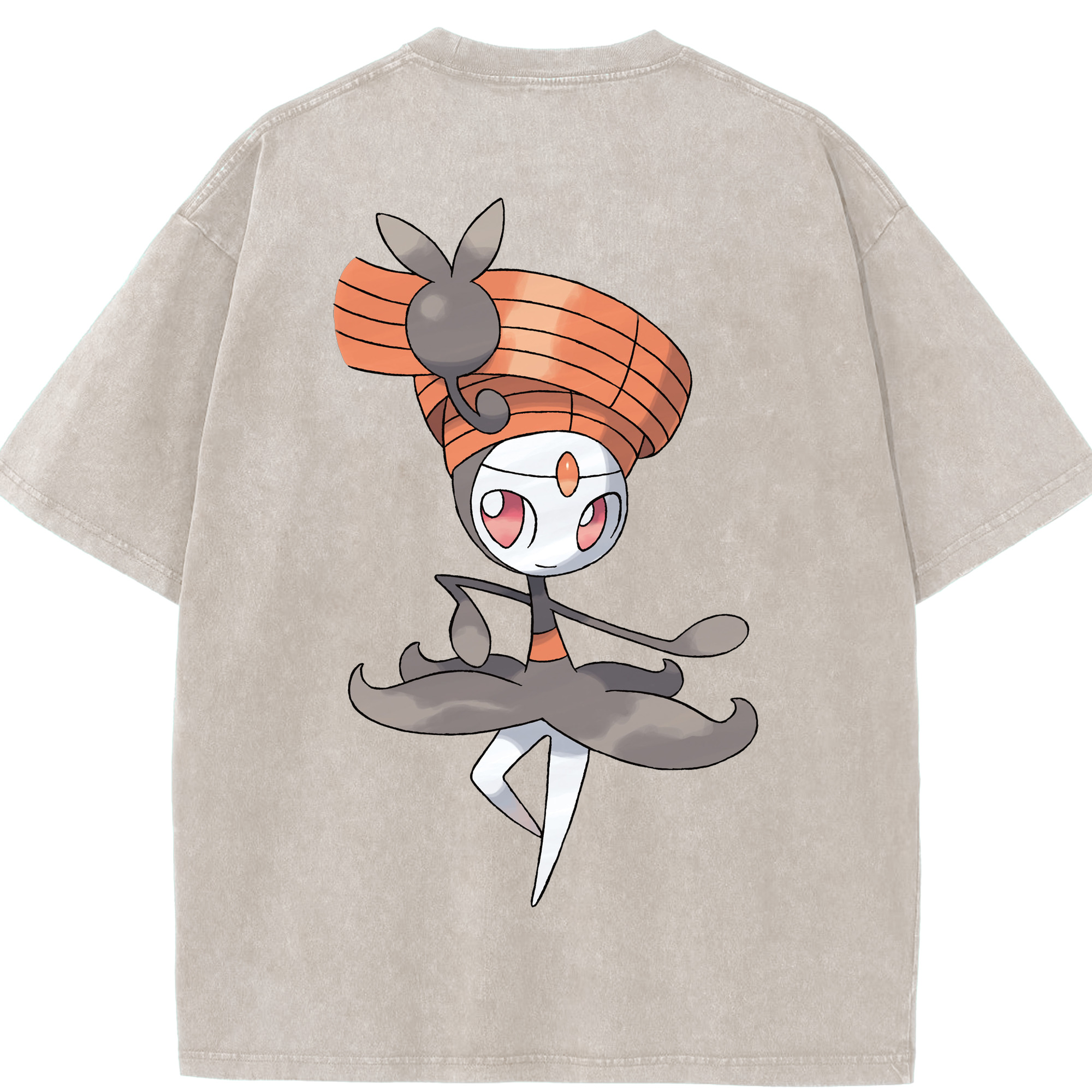 （画像用） ポケットモンスター Pokémon 綿100% ヴィンテージ風 半袖Tシャツ（背面プリント）