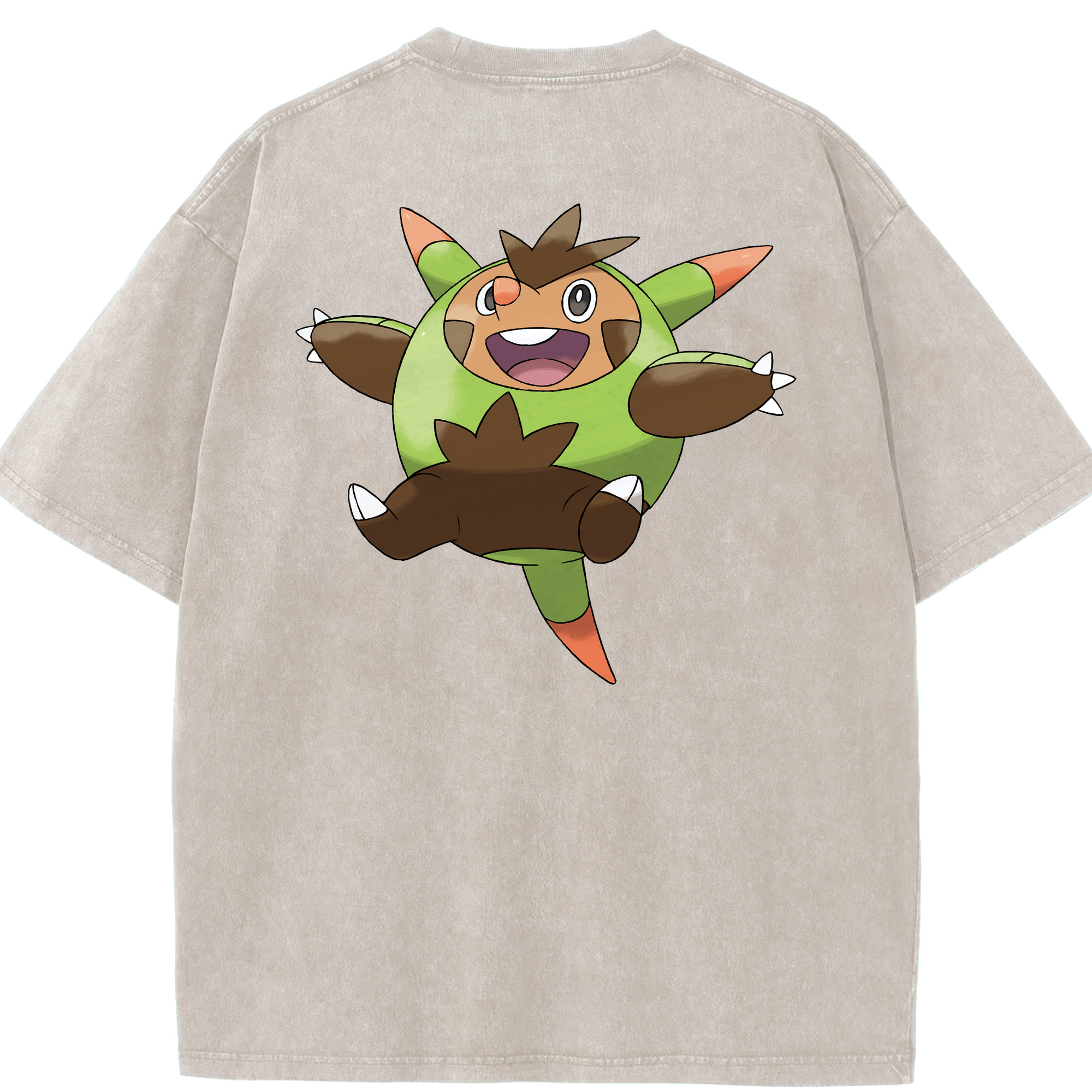 （画像用） ポケットモンスター Pokémon 綿100% ヴィンテージ風 半袖Tシャツ（背面プリント）