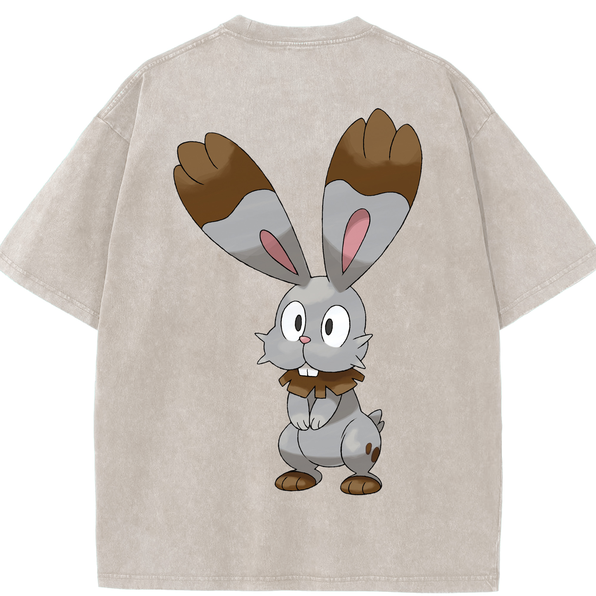 （画像用） ポケットモンスター Pokémon 綿100% ヴィンテージ風 半袖Tシャツ（背面プリント）