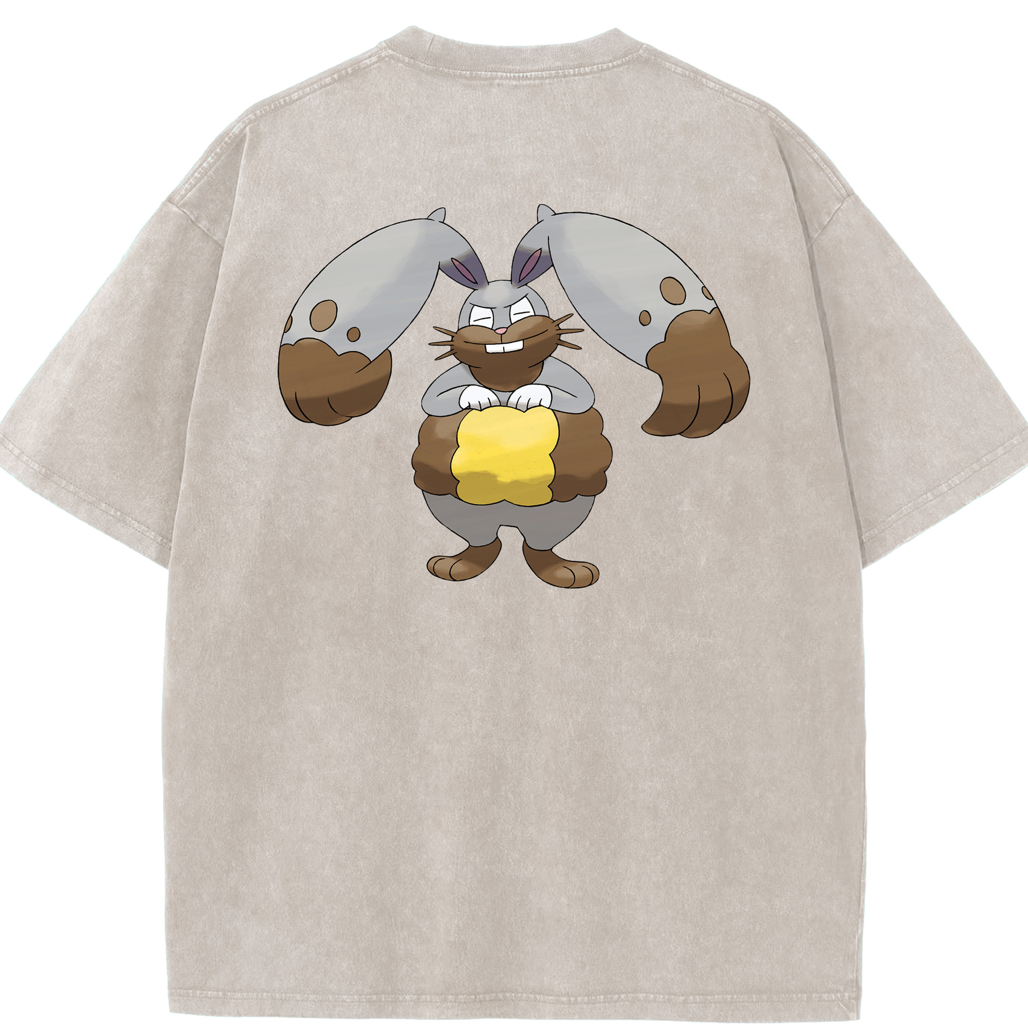 （画像用） ポケットモンスター Pokémon 綿100% ヴィンテージ風 半袖Tシャツ（背面プリント）