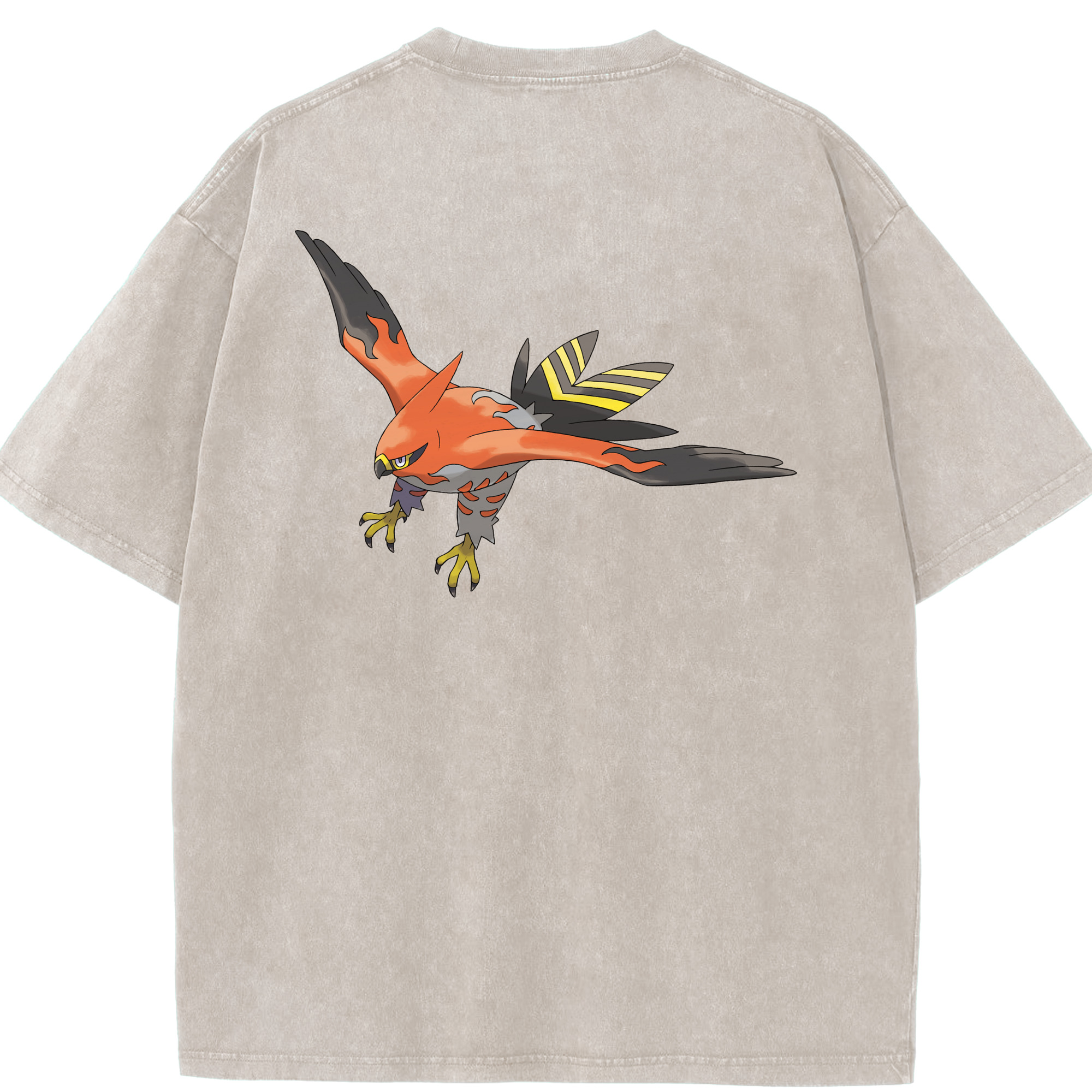 （画像用） ポケットモンスター Pokémon 綿100% ヴィンテージ風 半袖Tシャツ（背面プリント）