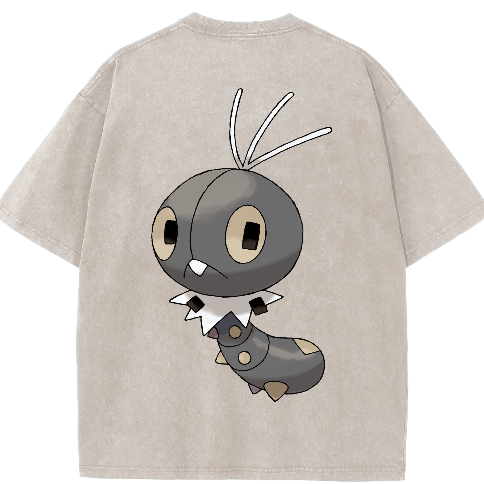 （画像用） ポケットモンスター Pokémon 綿100% ヴィンテージ風 半袖Tシャツ（背面プリント）