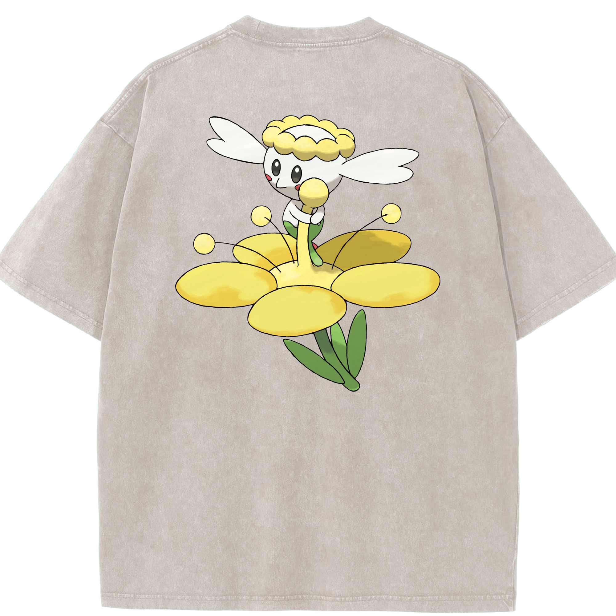 （画像用） ポケットモンスター Pokémon 綿100% ヴィンテージ風 半袖Tシャツ（背面プリント）