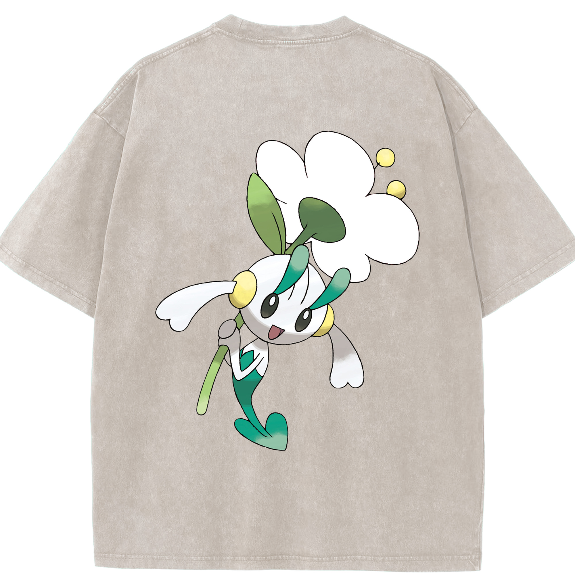 （画像用） ポケットモンスター Pokémon 綿100% ヴィンテージ風 半袖Tシャツ（背面プリント）