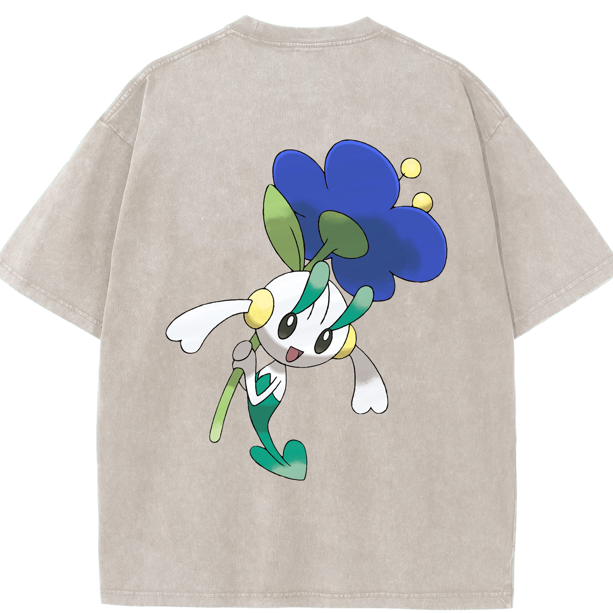 （画像用） ポケットモンスター Pokémon 綿100% ヴィンテージ風 半袖Tシャツ（背面プリント）