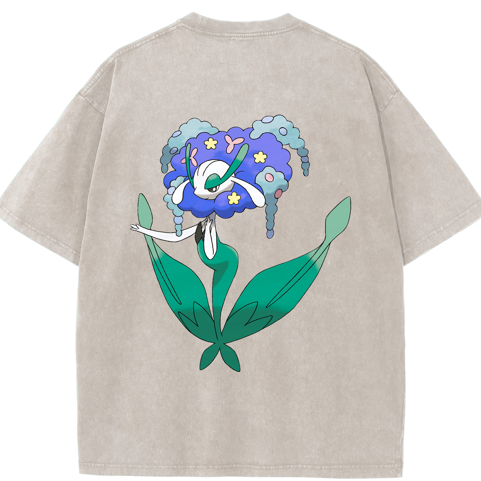 （画像用） ポケットモンスター Pokémon 綿100% ヴィンテージ風 半袖Tシャツ（背面プリント）