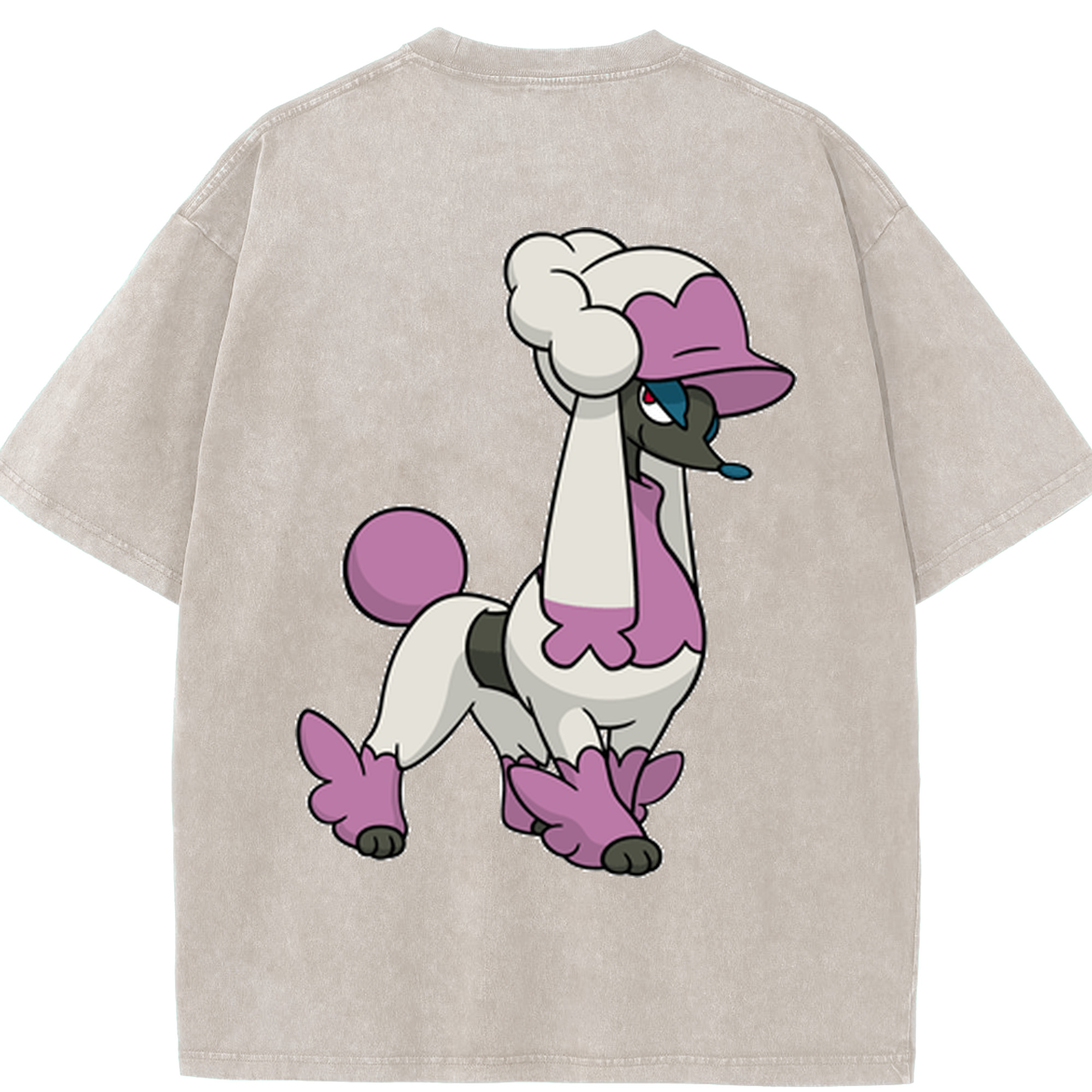 （画像用） ポケットモンスター Pokémon 綿100% ヴィンテージ風 半袖Tシャツ（背面プリント）