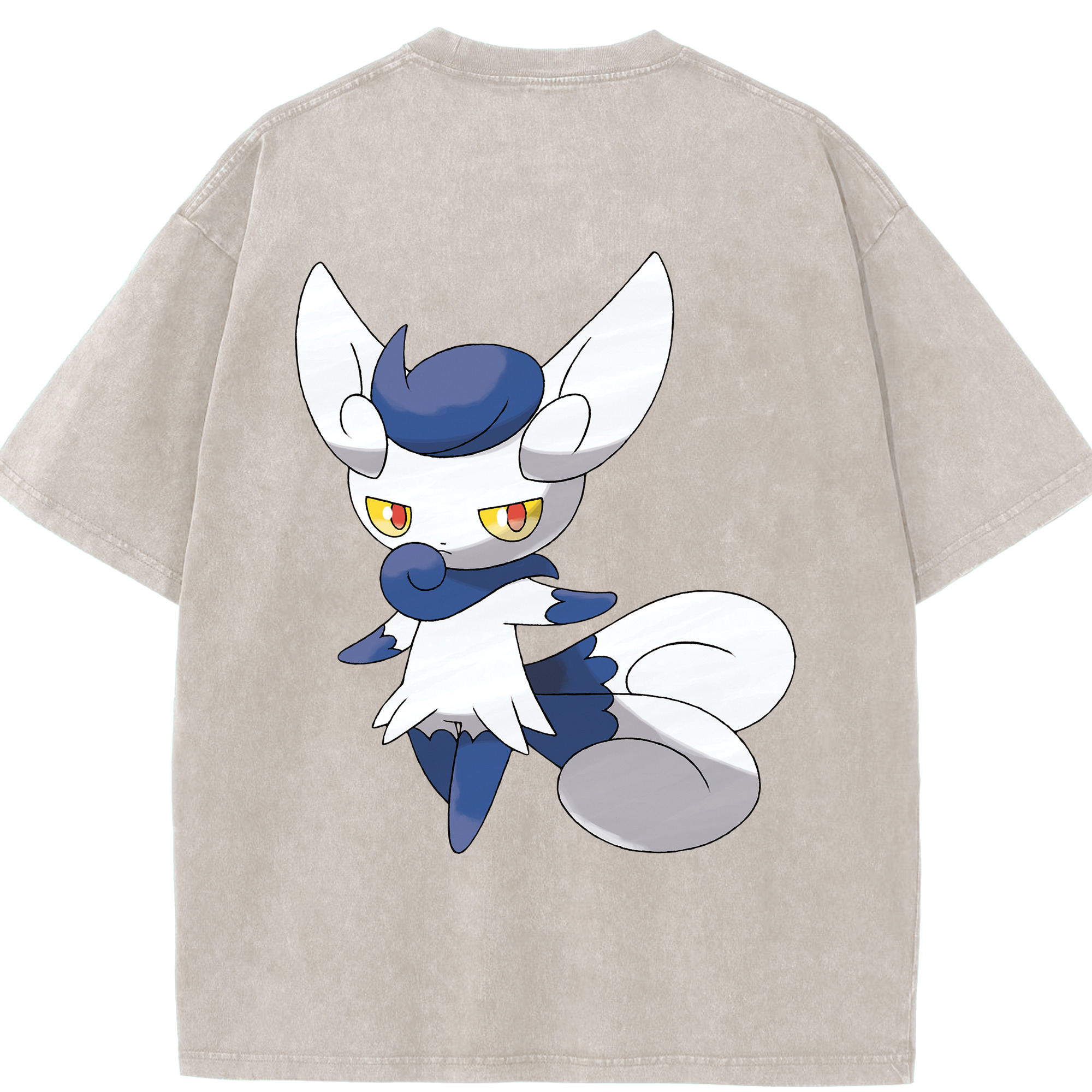 （画像用） ポケットモンスター Pokémon 綿100% ヴィンテージ風 半袖Tシャツ（背面プリント）