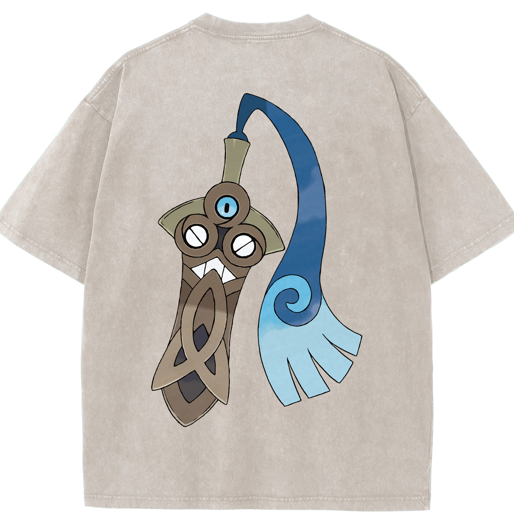 （画像用） ポケットモンスター Pokémon 綿100% ヴィンテージ風 半袖Tシャツ（背面プリント）