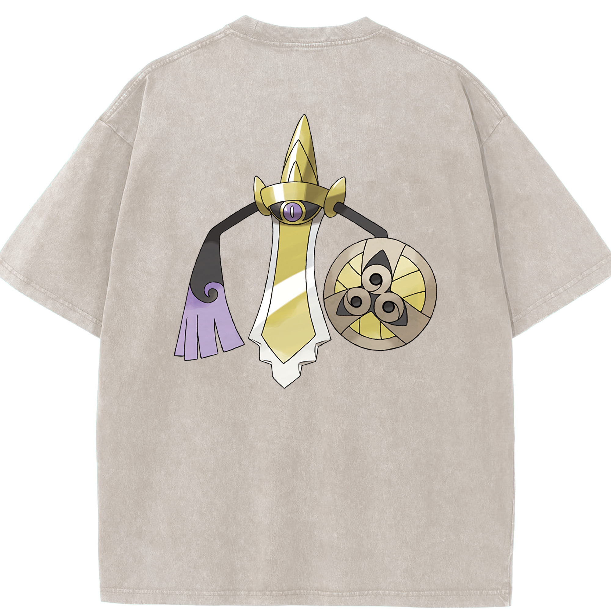 （画像用） ポケットモンスター Pokémon 綿100% ヴィンテージ風 半袖Tシャツ（背面プリント）