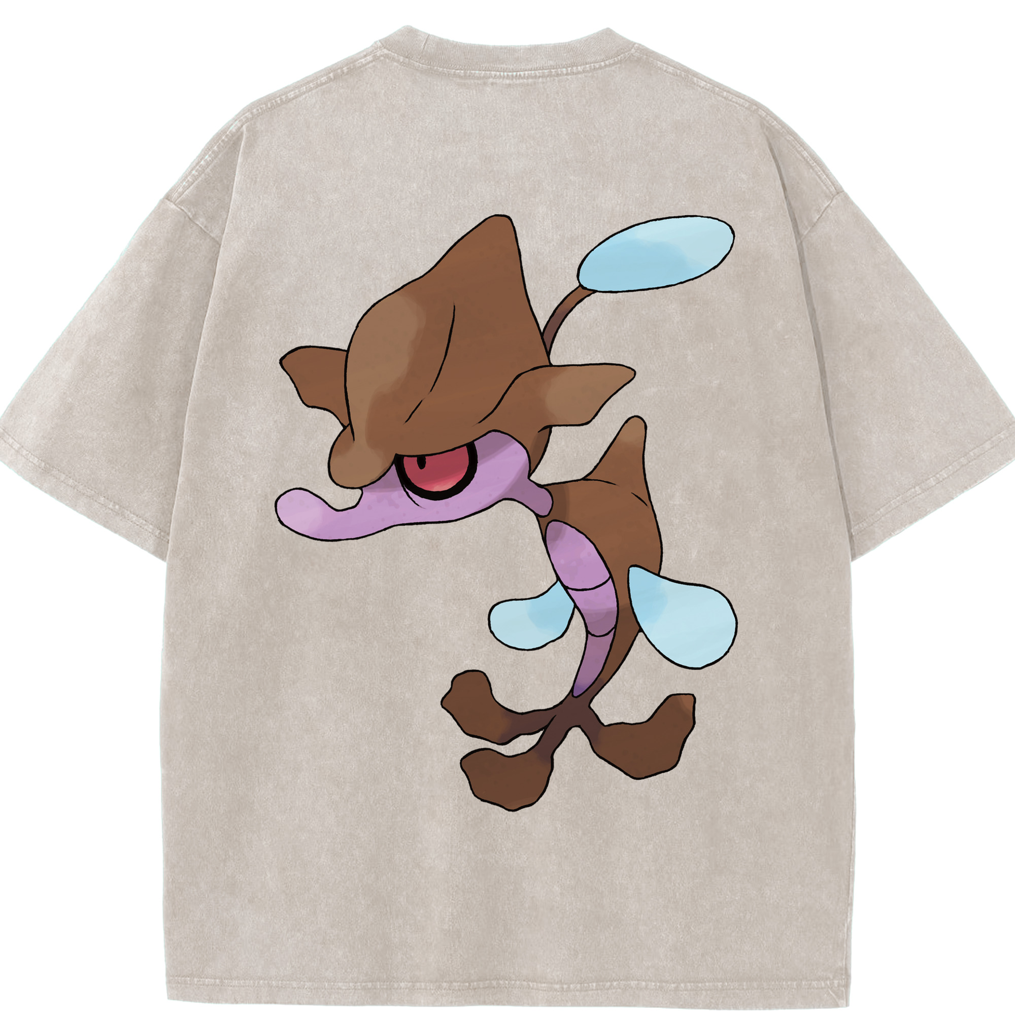 （画像用） ポケットモンスター Pokémon 綿100% ヴィンテージ風 半袖Tシャツ（背面プリント）