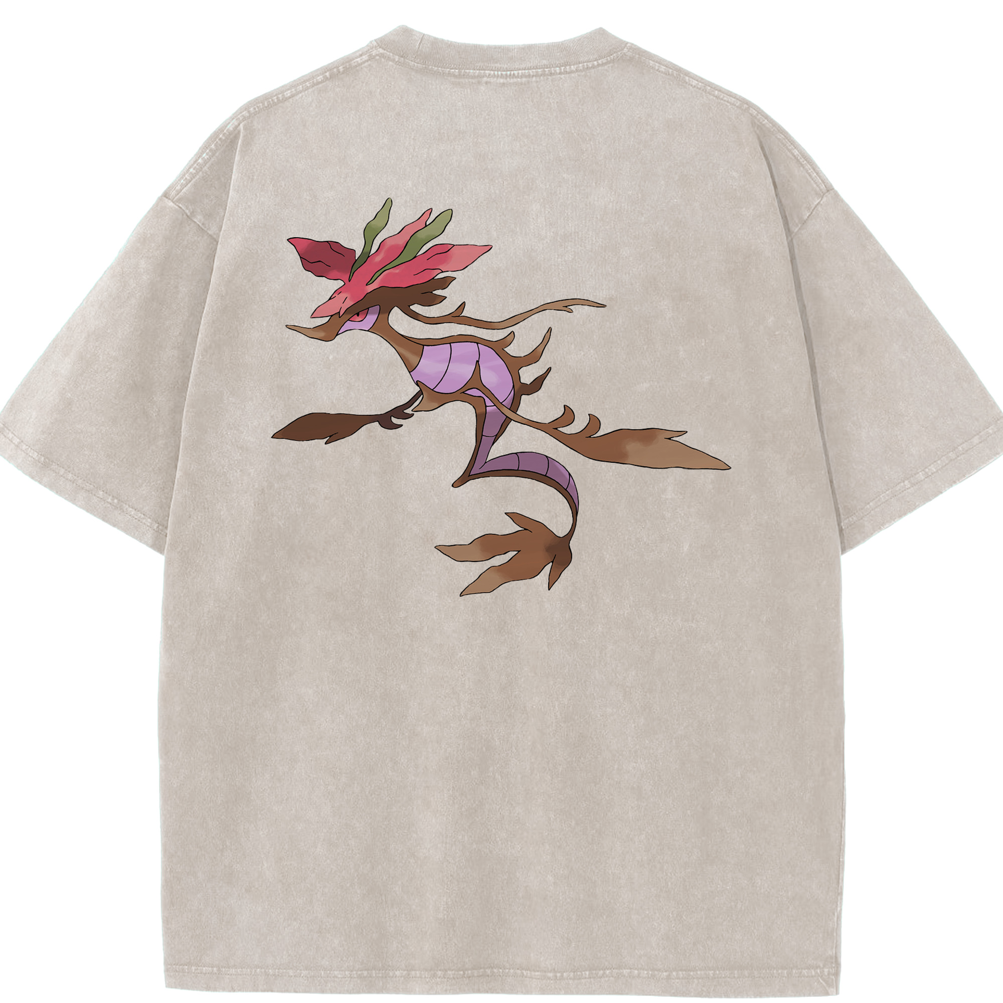（画像用） ポケットモンスター Pokémon 綿100% ヴィンテージ風 半袖Tシャツ（背面プリント）