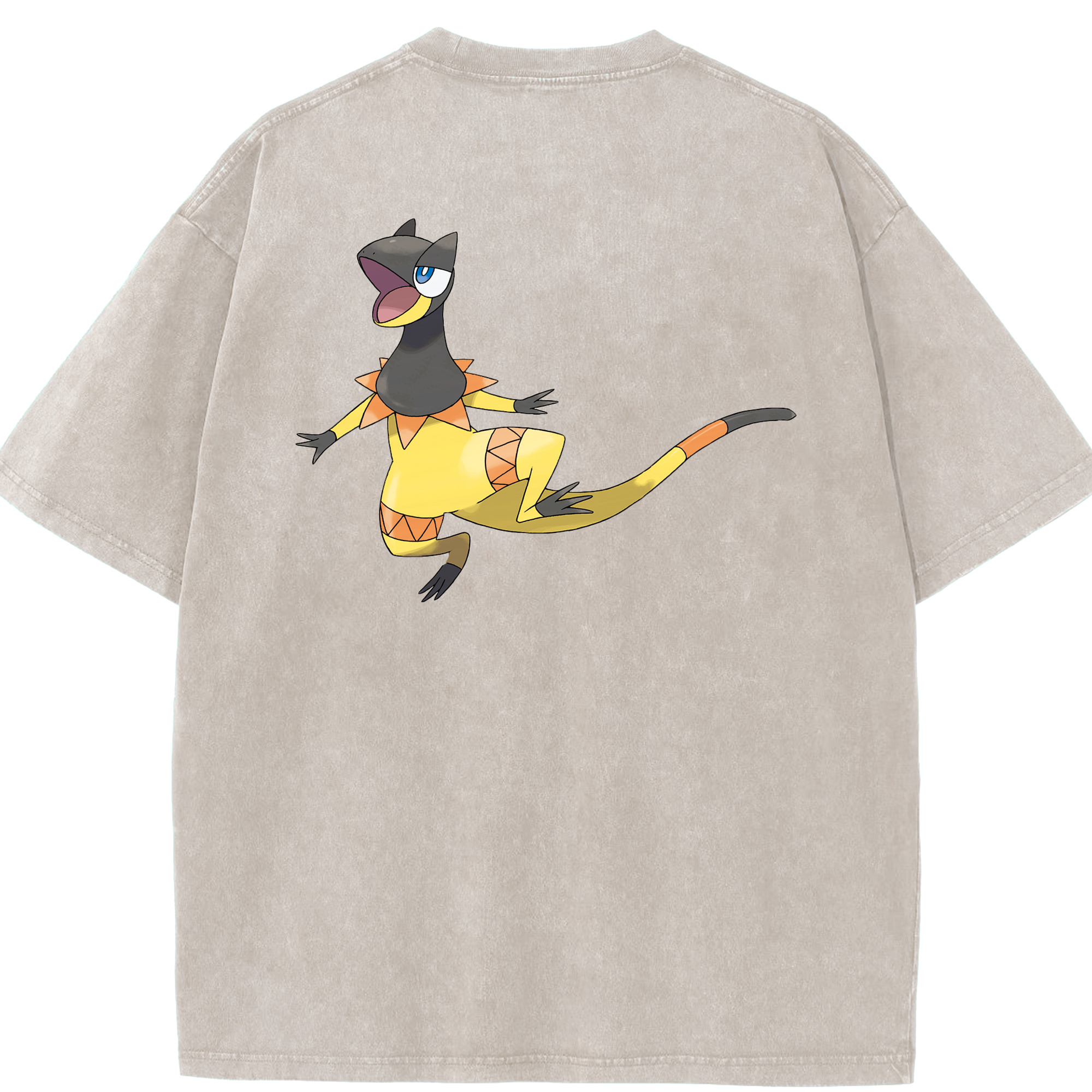 （画像用） ポケットモンスター Pokémon 綿100% ヴィンテージ風 半袖Tシャツ（背面プリント）