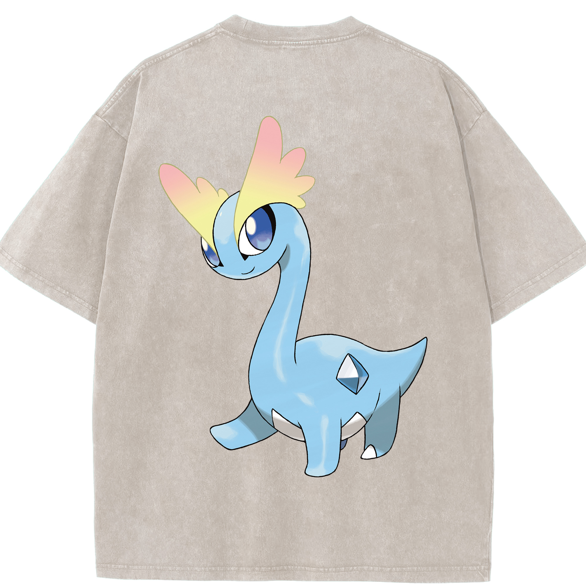（画像用） ポケットモンスター Pokémon 綿100% ヴィンテージ風 半袖Tシャツ（背面プリント）