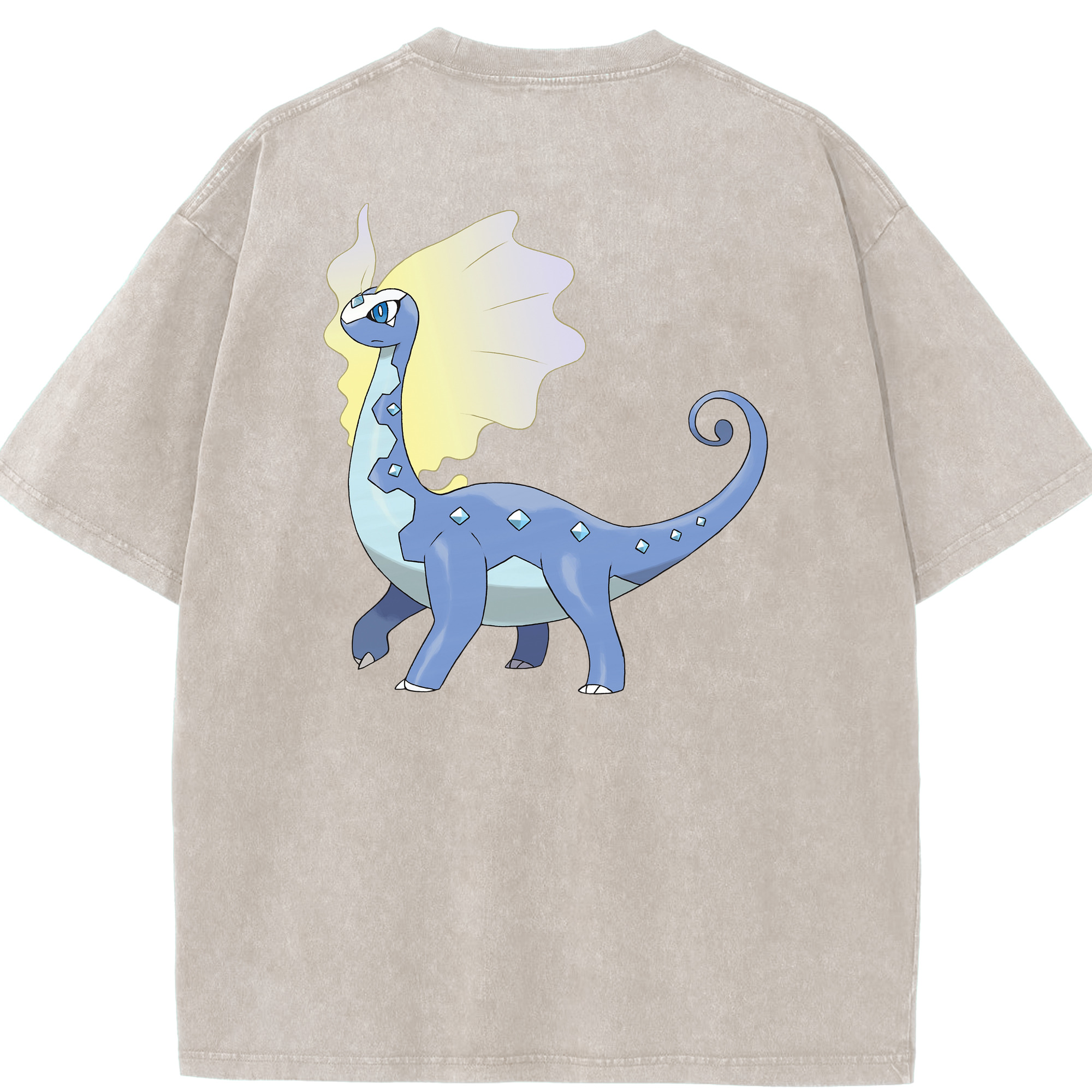 （画像用） ポケットモンスター Pokémon 綿100% ヴィンテージ風 半袖Tシャツ（背面プリント）