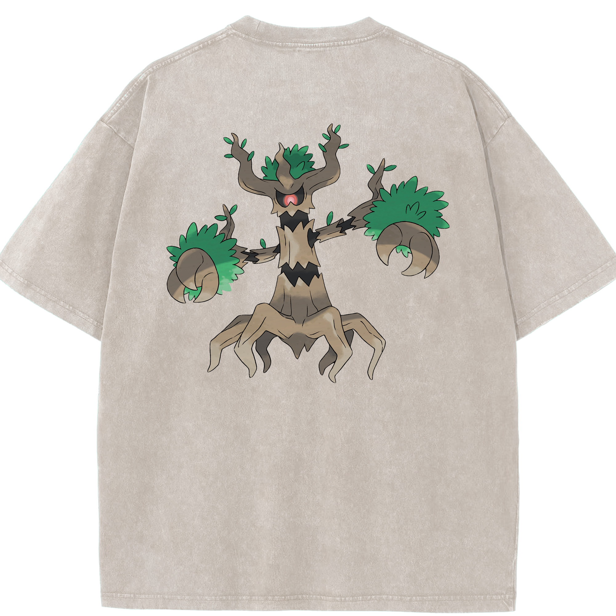 （画像用） ポケットモンスター Pokémon 綿100% ヴィンテージ風 半袖Tシャツ（背面プリント）