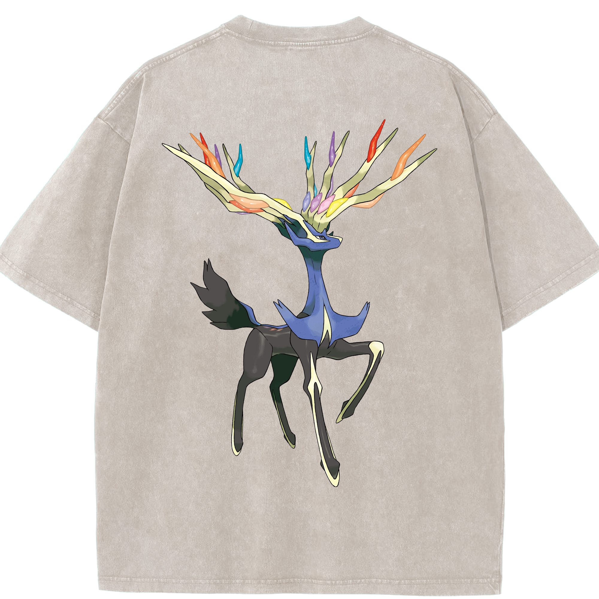 （画像用） ポケットモンスター Pokémon 綿100% ヴィンテージ風 半袖Tシャツ（背面プリント）