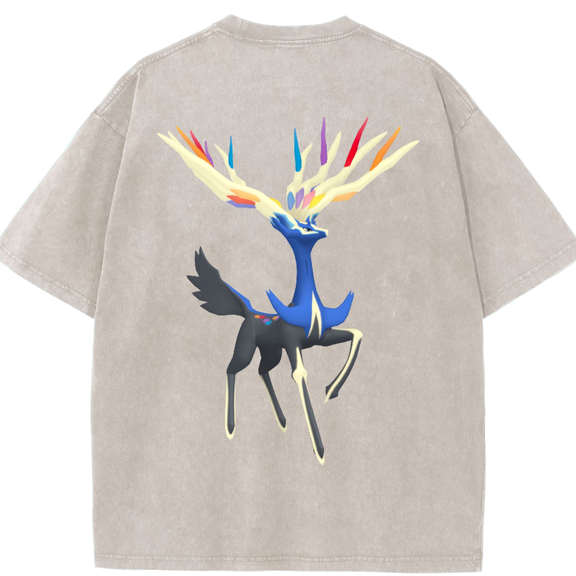 （画像用） ポケットモンスター Pokémon 綿100% ヴィンテージ風 半袖Tシャツ（背面プリント）