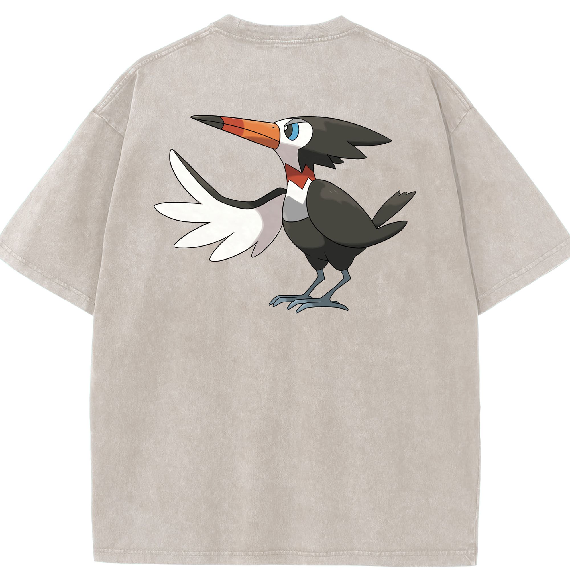 （画像用） ポケットモンスター Pokémon 綿100% ヴィンテージ風 半袖Tシャツ（背面プリント）