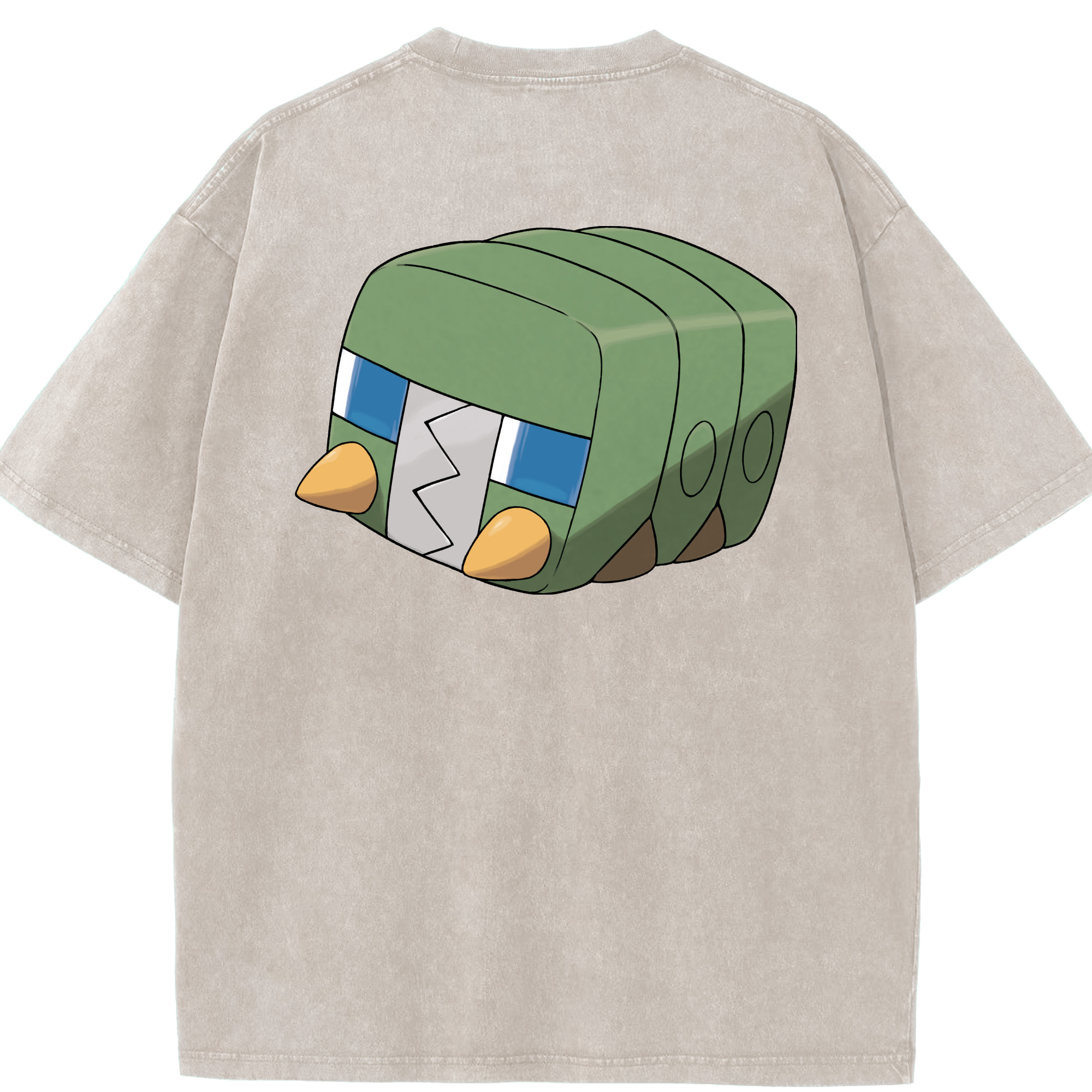 （画像用） ポケットモンスター Pokémon 綿100% ヴィンテージ風 半袖Tシャツ（背面プリント）