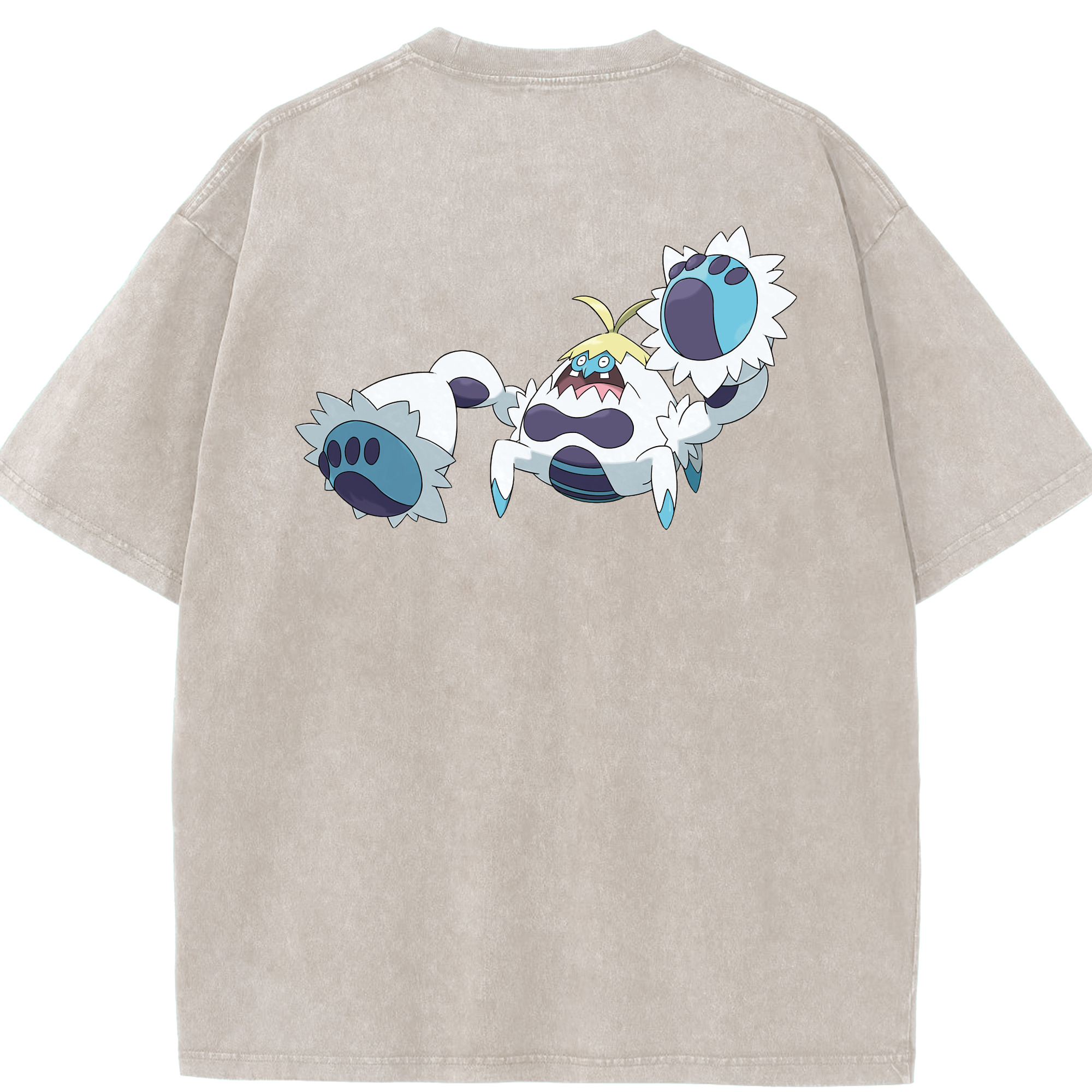（画像用） ポケットモンスター Pokémon 綿100% ヴィンテージ風 半袖Tシャツ（背面プリント）