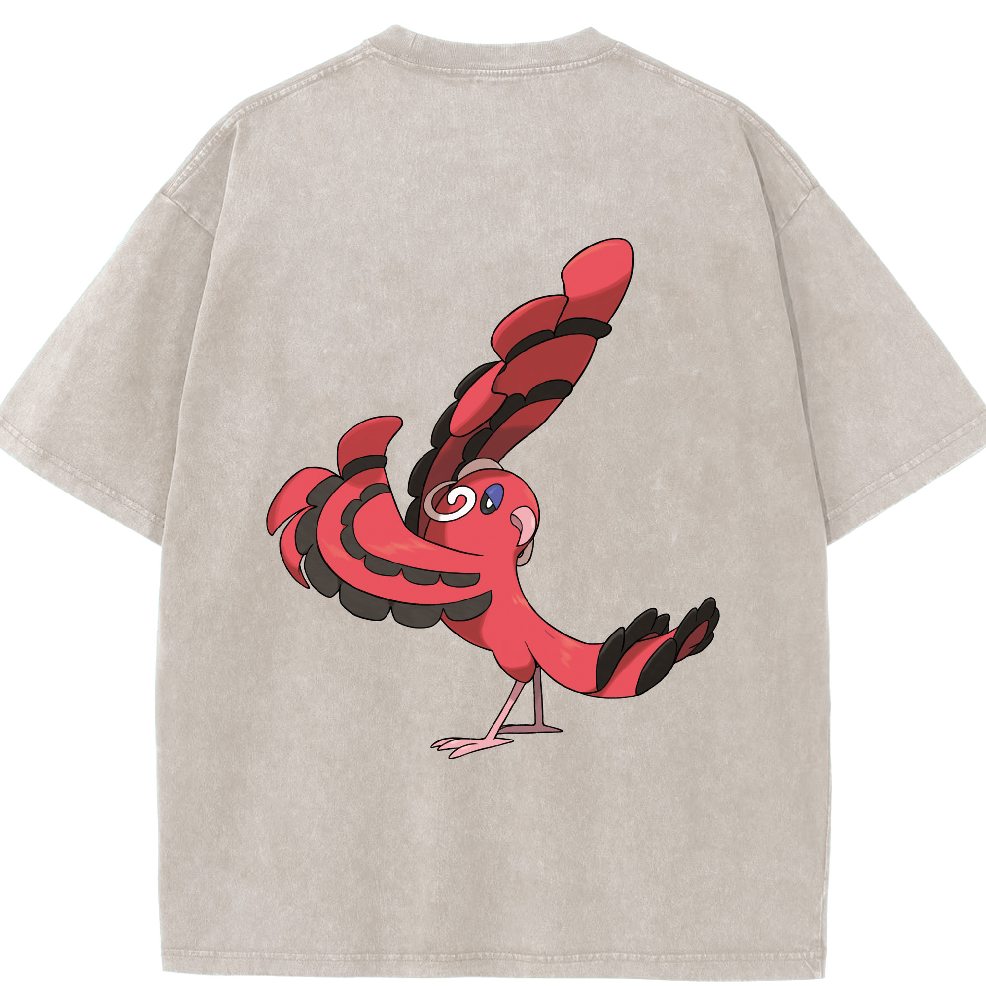 （画像用） ポケットモンスター Pokémon 綿100% ヴィンテージ風 半袖Tシャツ（背面プリント）