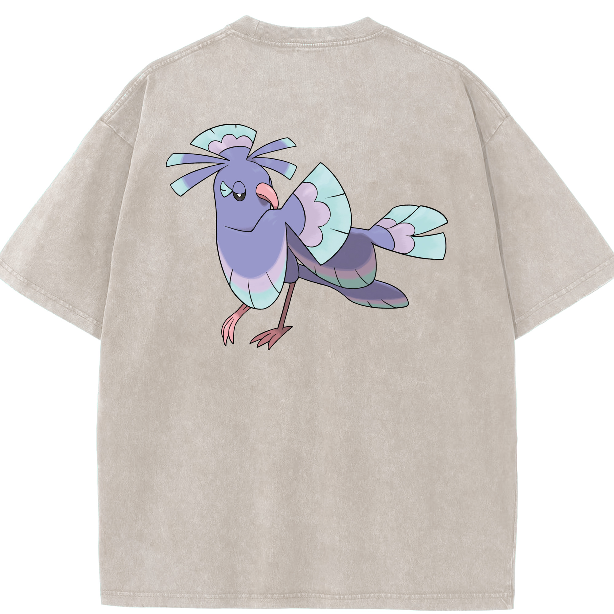 （画像用） ポケットモンスター Pokémon 綿100% ヴィンテージ風 半袖Tシャツ（背面プリント）