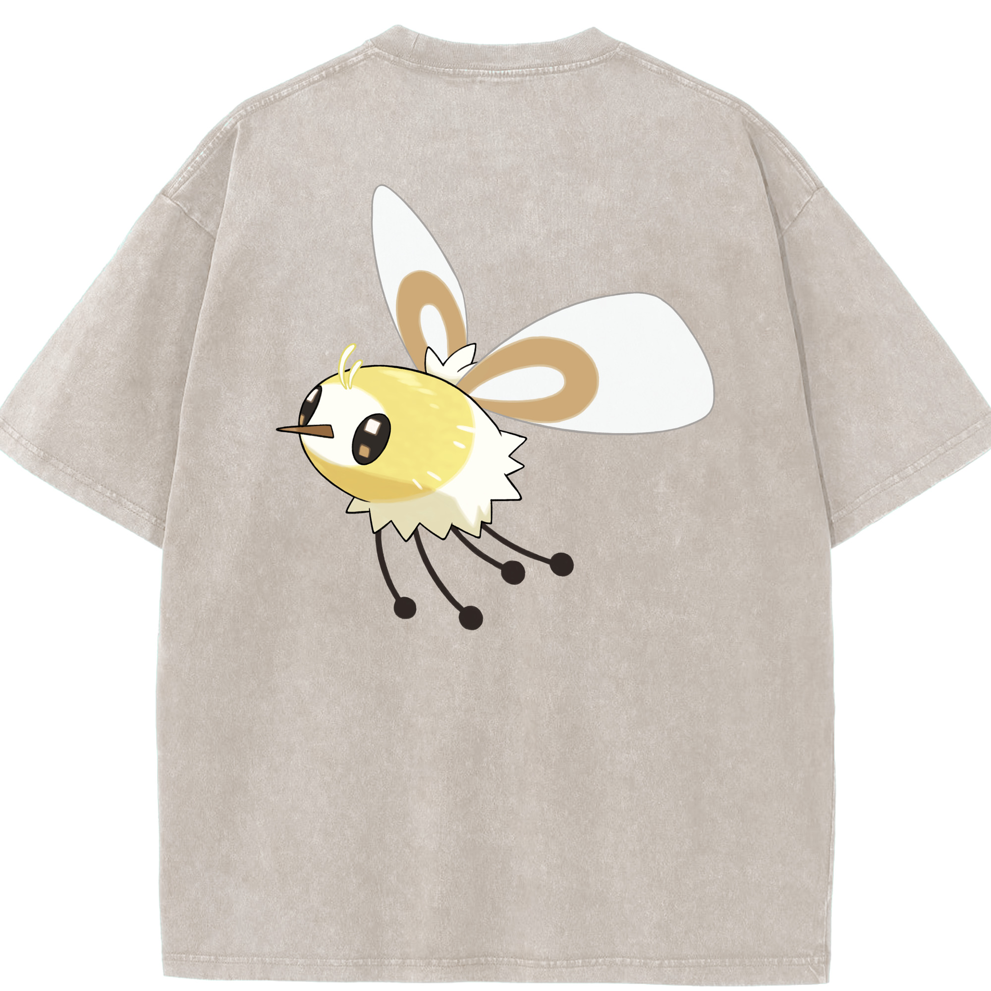 （画像用） ポケットモンスター Pokémon 綿100% ヴィンテージ風 半袖Tシャツ（背面プリント）