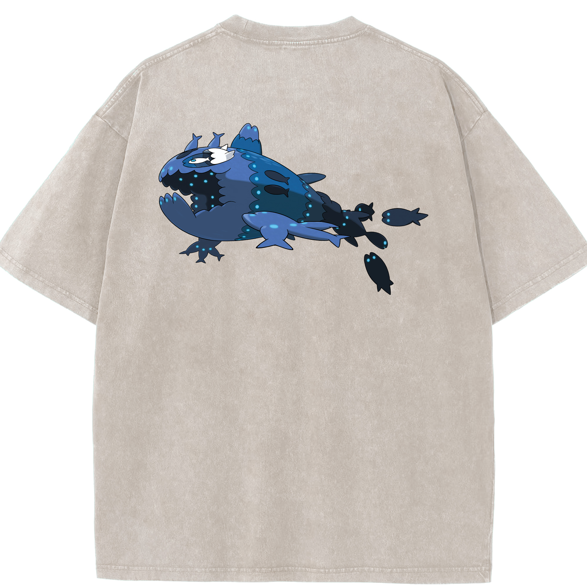 （画像用） ポケットモンスター Pokémon 綿100% ヴィンテージ風 半袖Tシャツ（背面プリント）