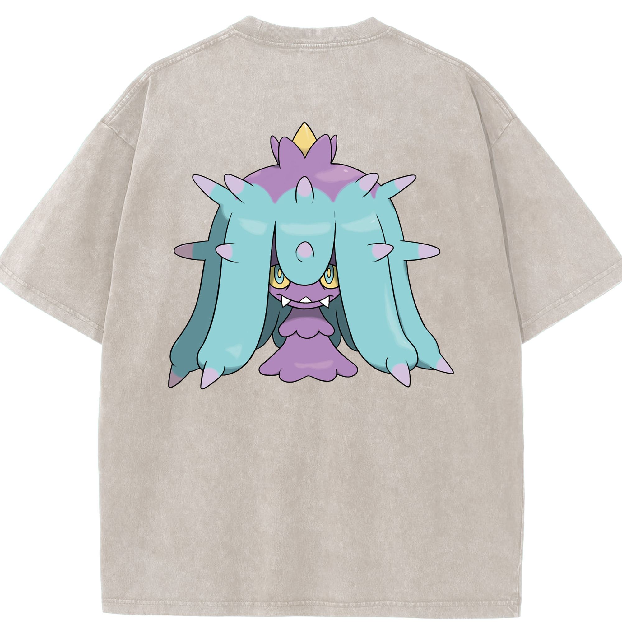 （画像用） ポケットモンスター Pokémon 綿100% ヴィンテージ風 半袖Tシャツ（背面プリント）