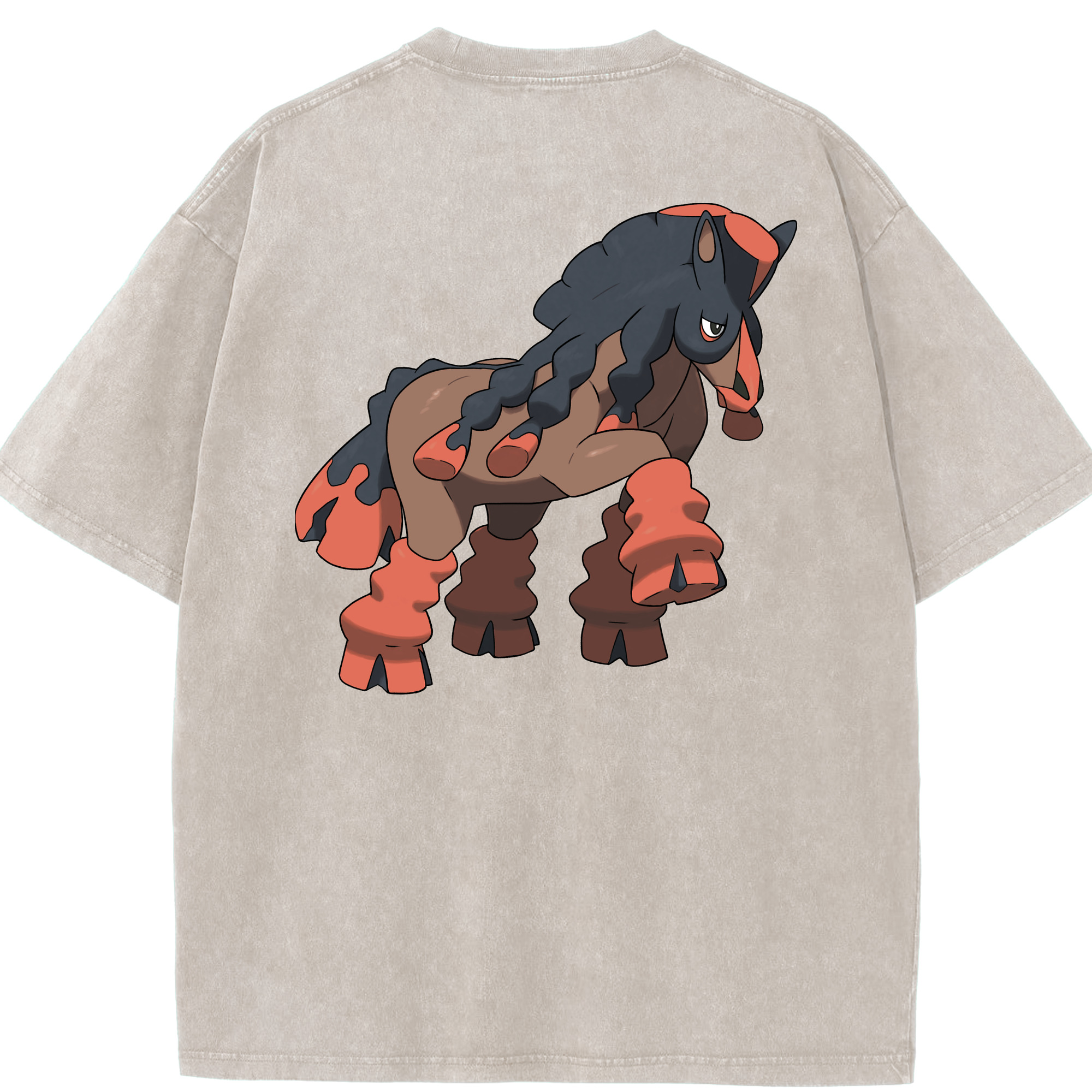 （画像用） ポケットモンスター Pokémon 綿100% ヴィンテージ風 半袖Tシャツ（背面プリント）