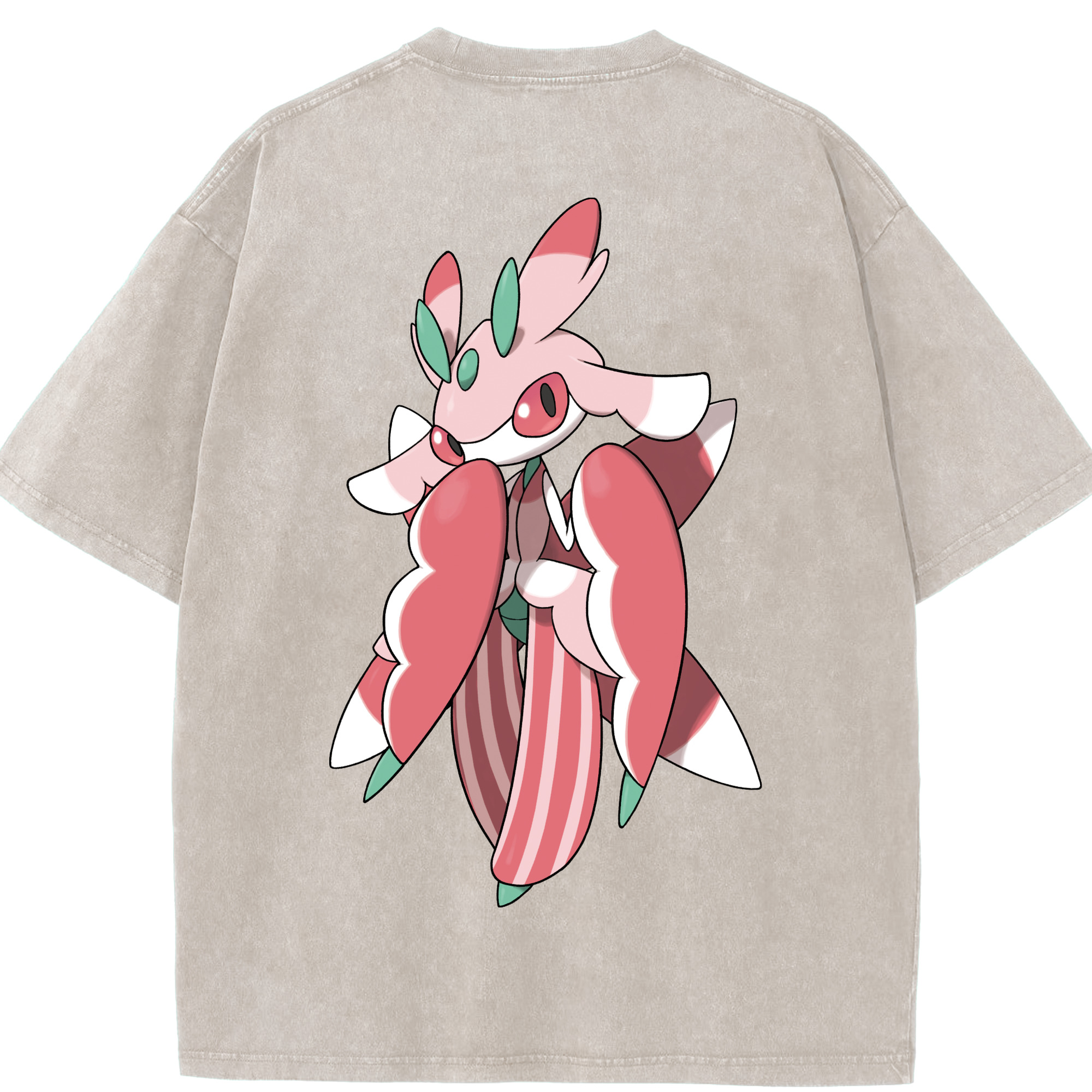 （画像用） ポケットモンスター Pokémon 綿100% ヴィンテージ風 半袖Tシャツ（背面プリント）