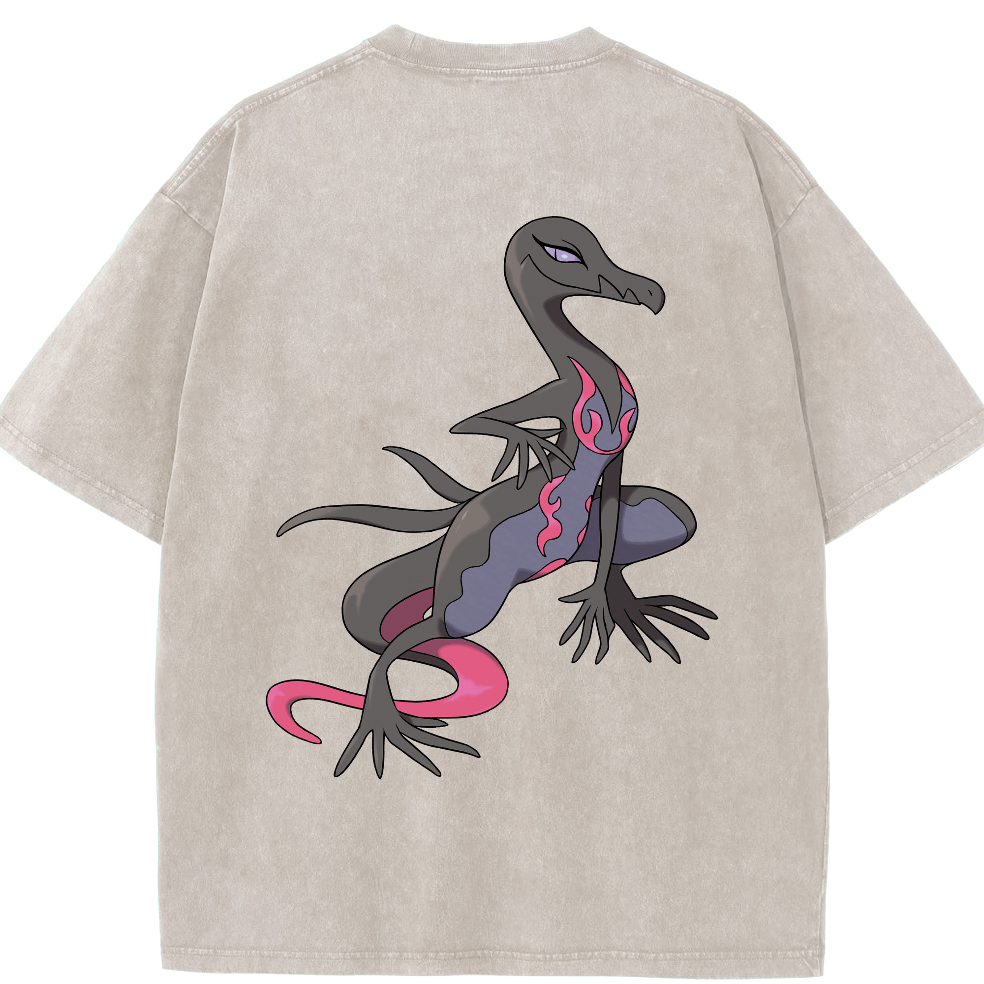 （画像用） ポケットモンスター Pokémon 綿100% ヴィンテージ風 半袖Tシャツ（背面プリント）
