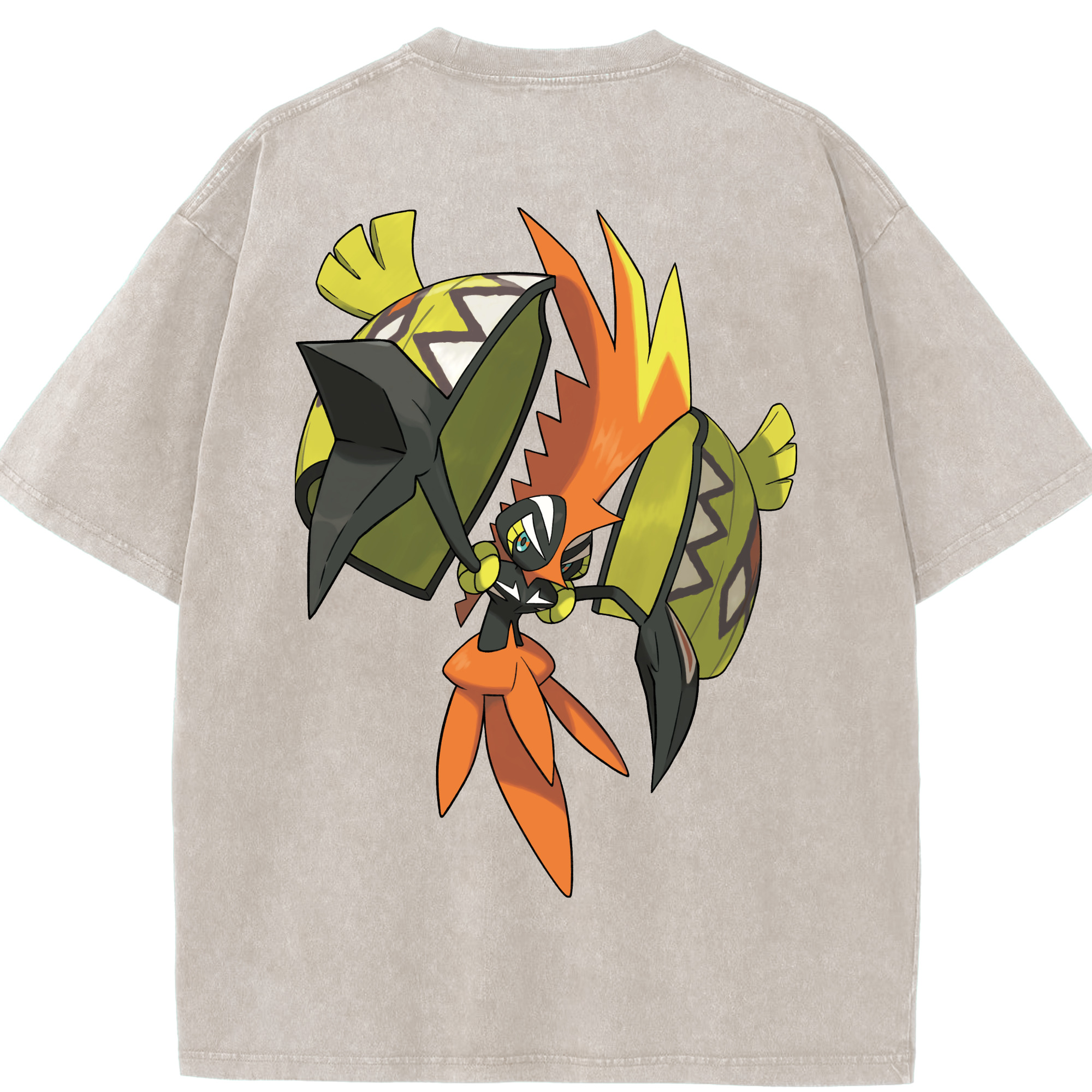 （画像用） ポケットモンスター Pokémon 綿100% ヴィンテージ風 半袖Tシャツ（背面プリント）