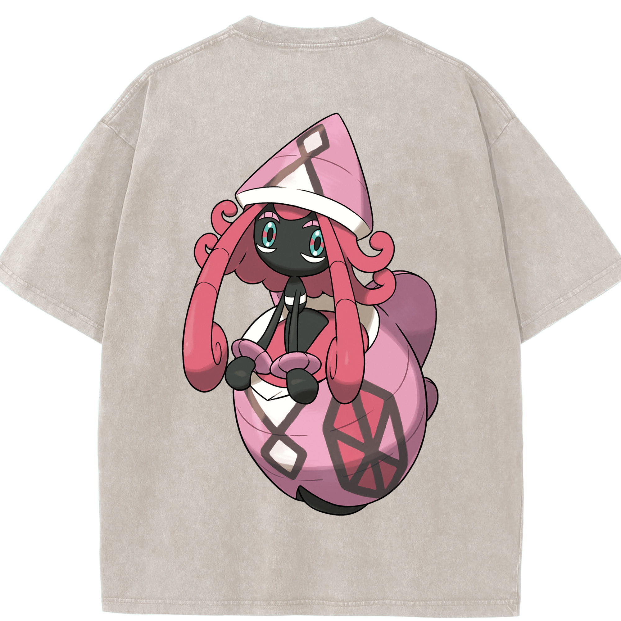 （画像用） ポケットモンスター Pokémon 綿100% ヴィンテージ風 半袖Tシャツ（背面プリント）