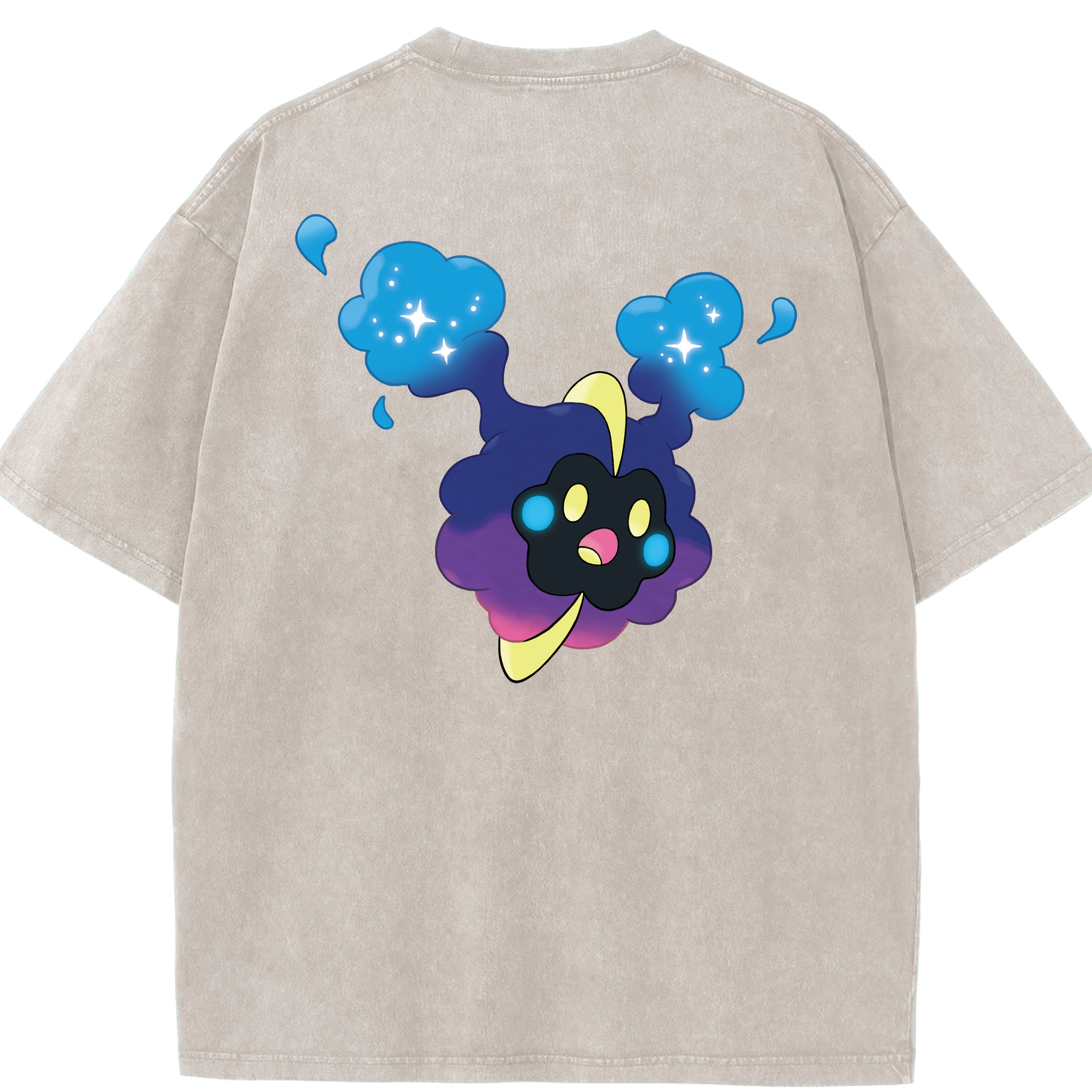 （画像用） ポケットモンスター Pokémon 綿100% ヴィンテージ風 半袖Tシャツ（背面プリント）