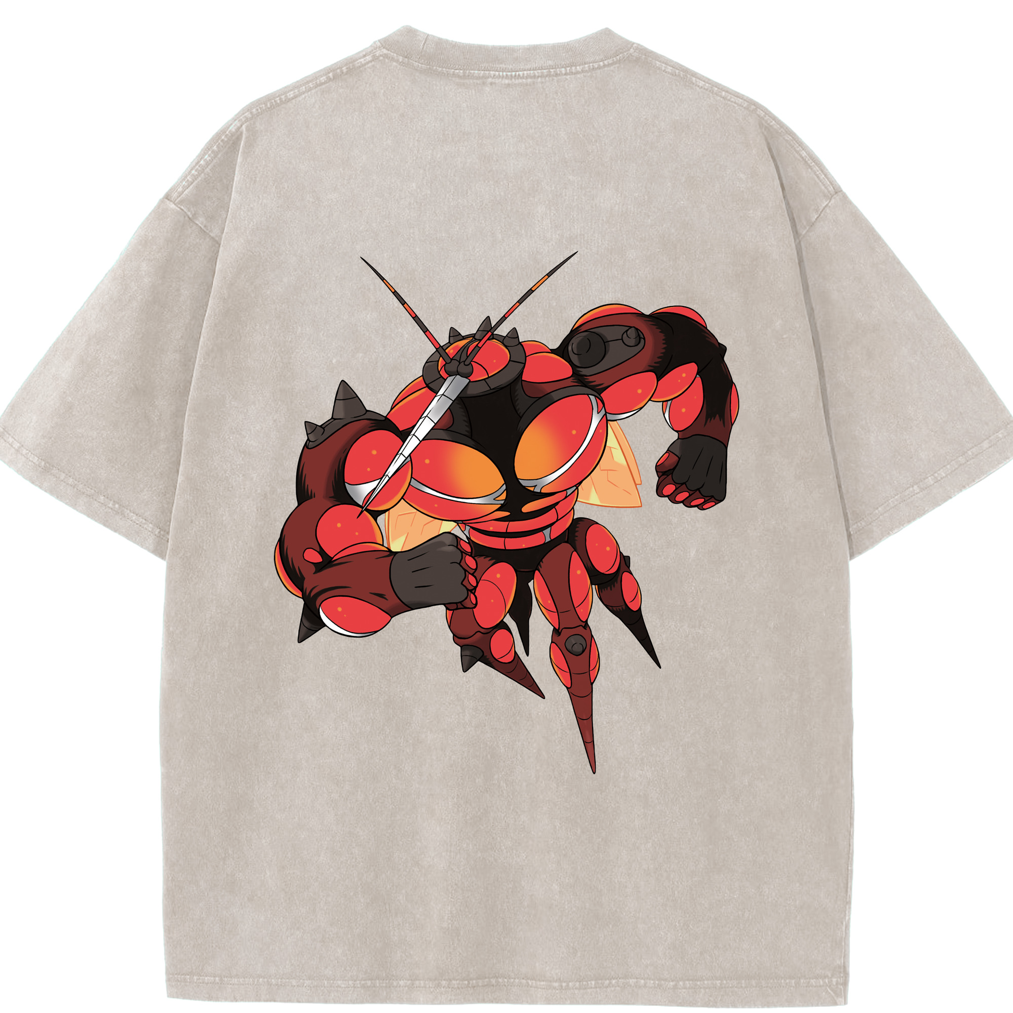 （画像用） ポケットモンスター Pokémon 綿100% ヴィンテージ風 半袖Tシャツ（背面プリント）