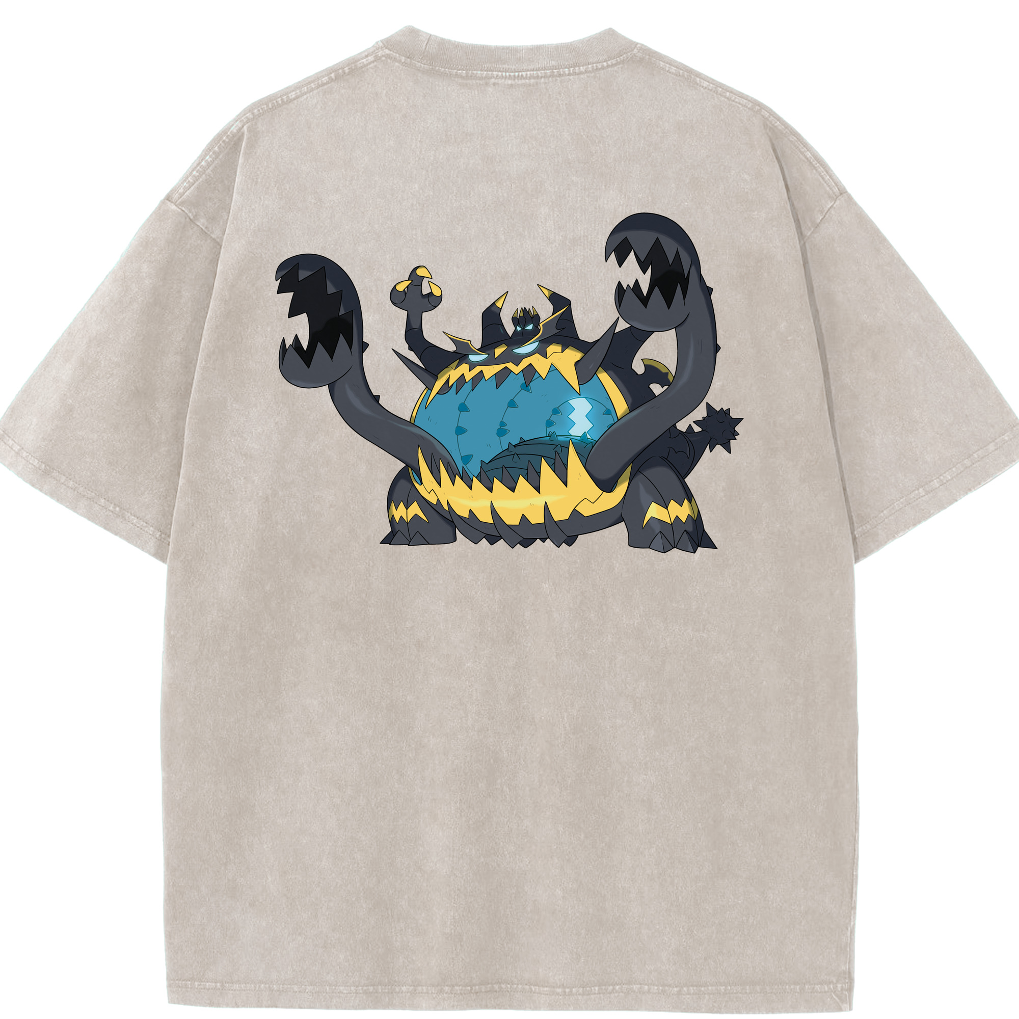 （画像用） ポケットモンスター Pokémon 綿100% ヴィンテージ風 半袖Tシャツ（背面プリント）
