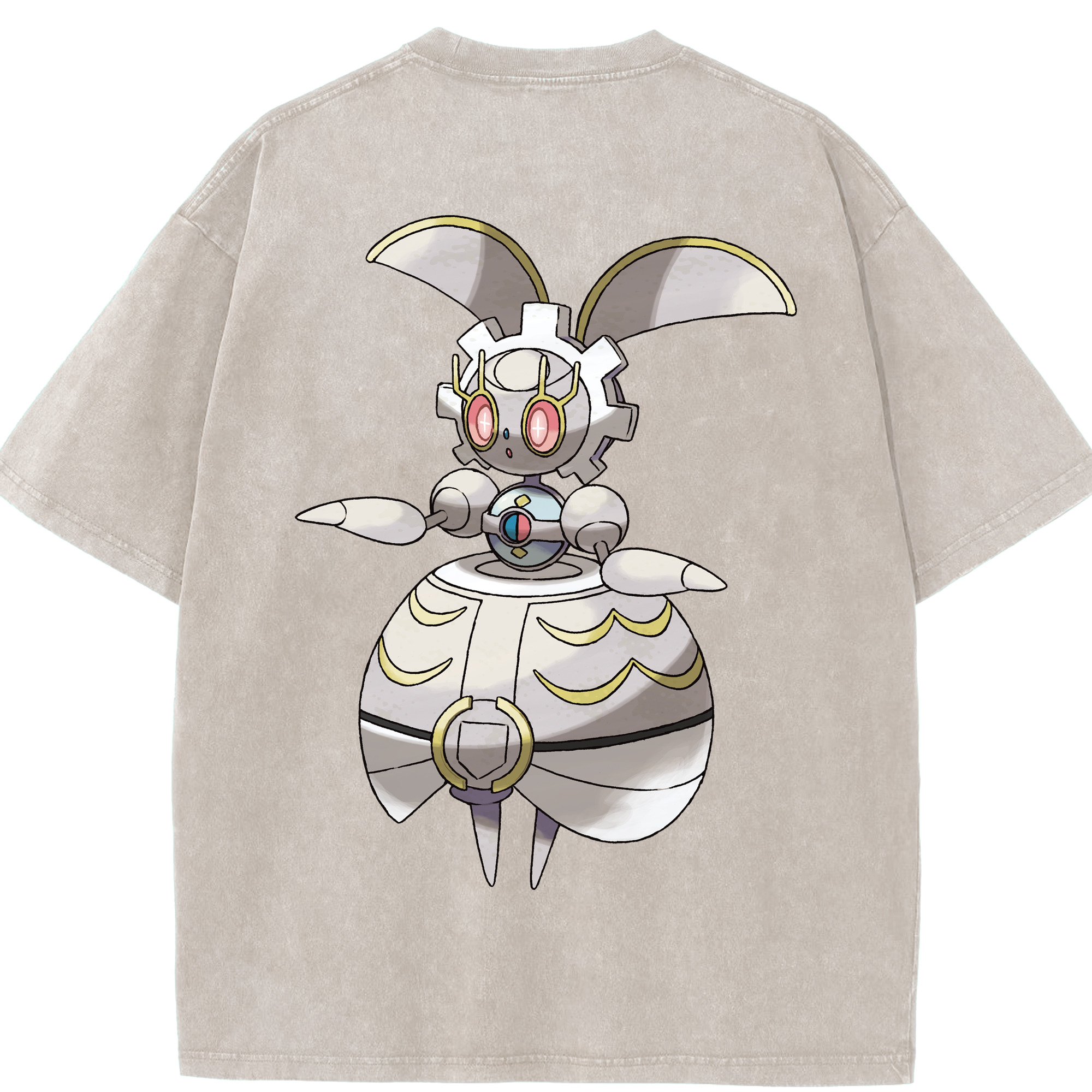 （画像用） ポケットモンスター Pokémon 綿100% ヴィンテージ風 半袖Tシャツ（背面プリント）