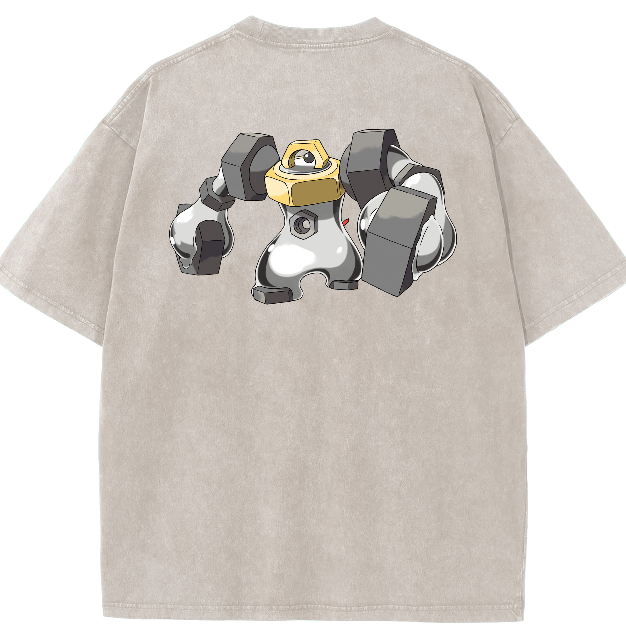 （画像用） ポケットモンスター Pokémon 綿100% ヴィンテージ風 半袖Tシャツ（背面プリント）