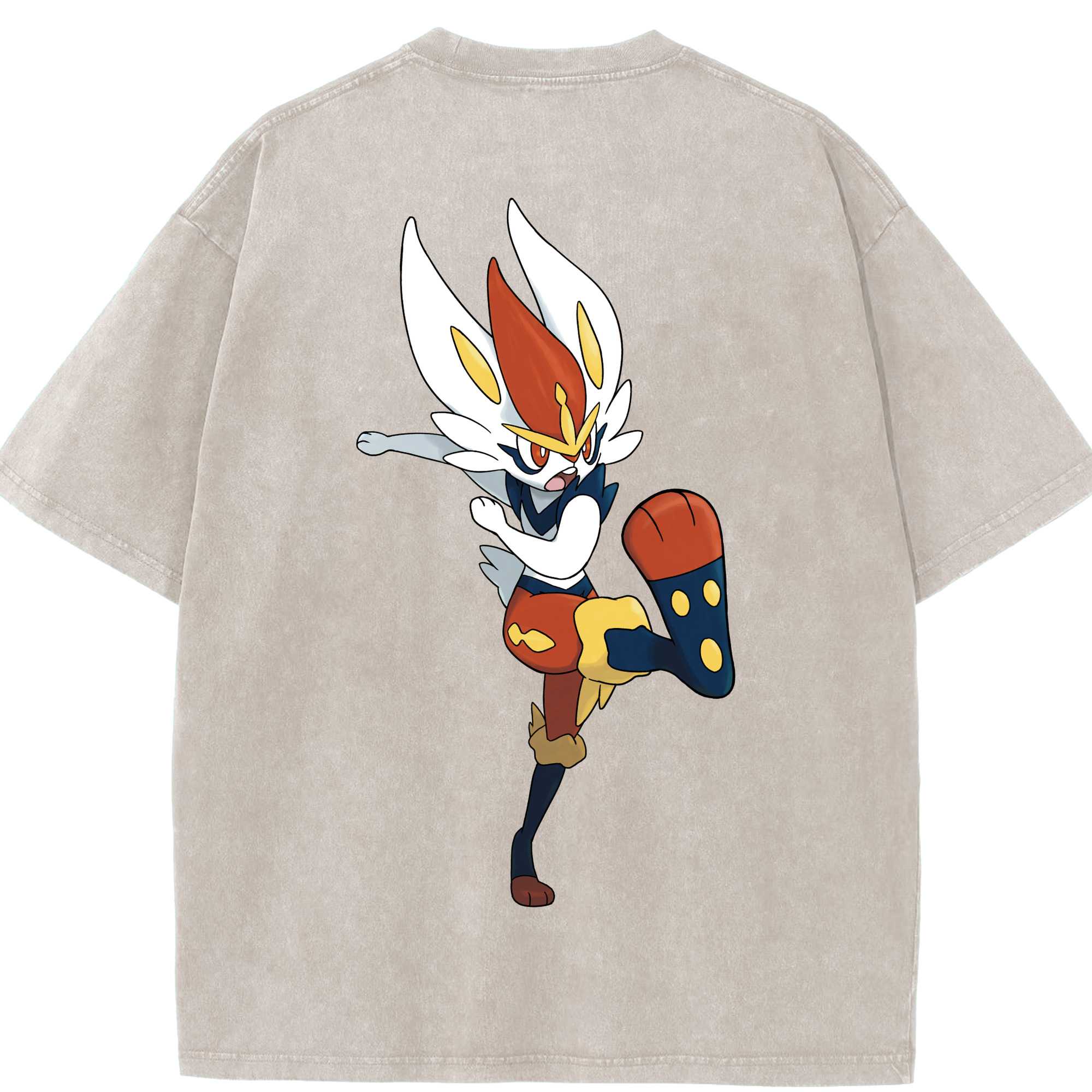 （画像用） ポケットモンスター Pokémon 綿100% ヴィンテージ風 半袖Tシャツ（背面プリント）